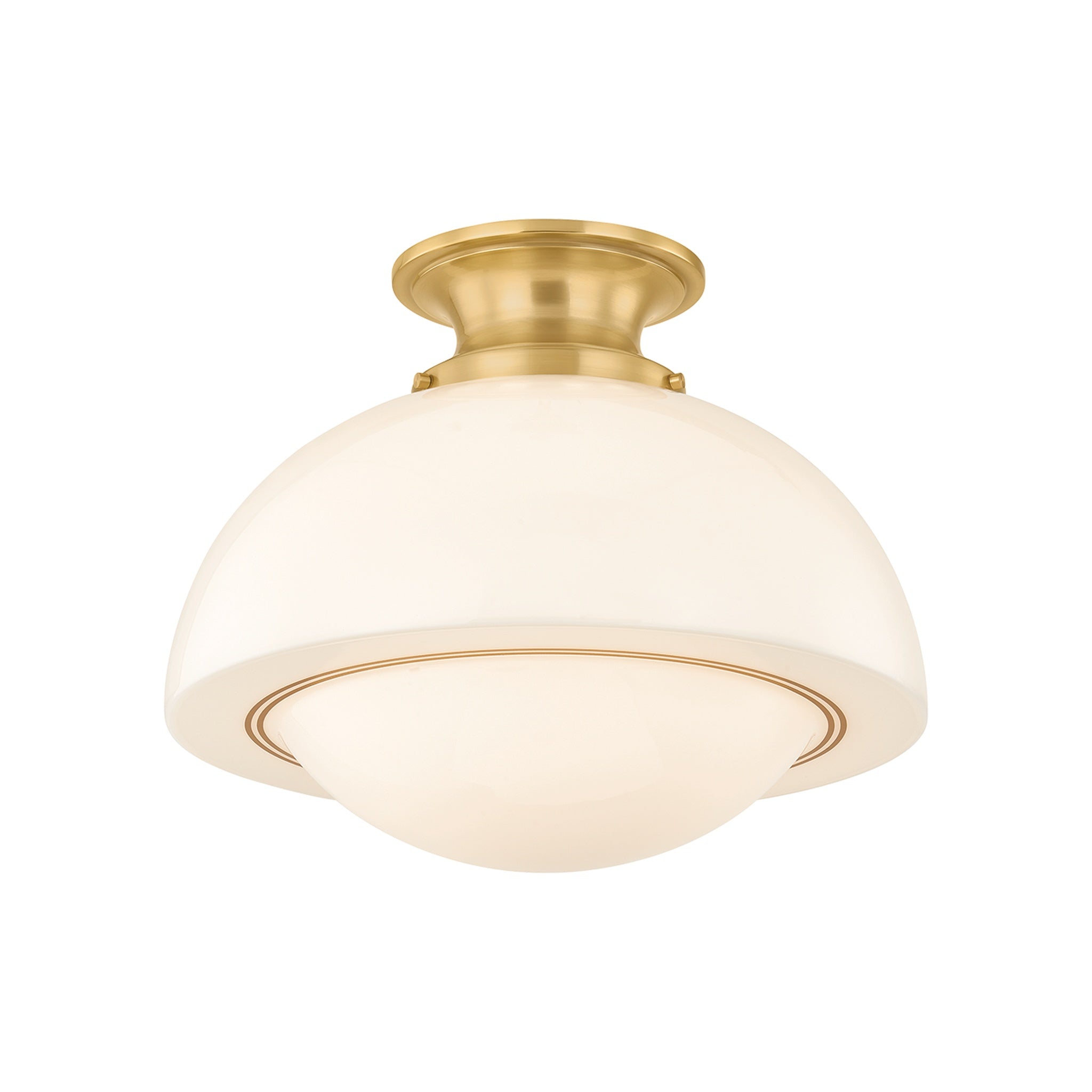 Celine Semi Flush LIGHTING - Semi Flush Hudson Valley Lighting Aged Brass Large