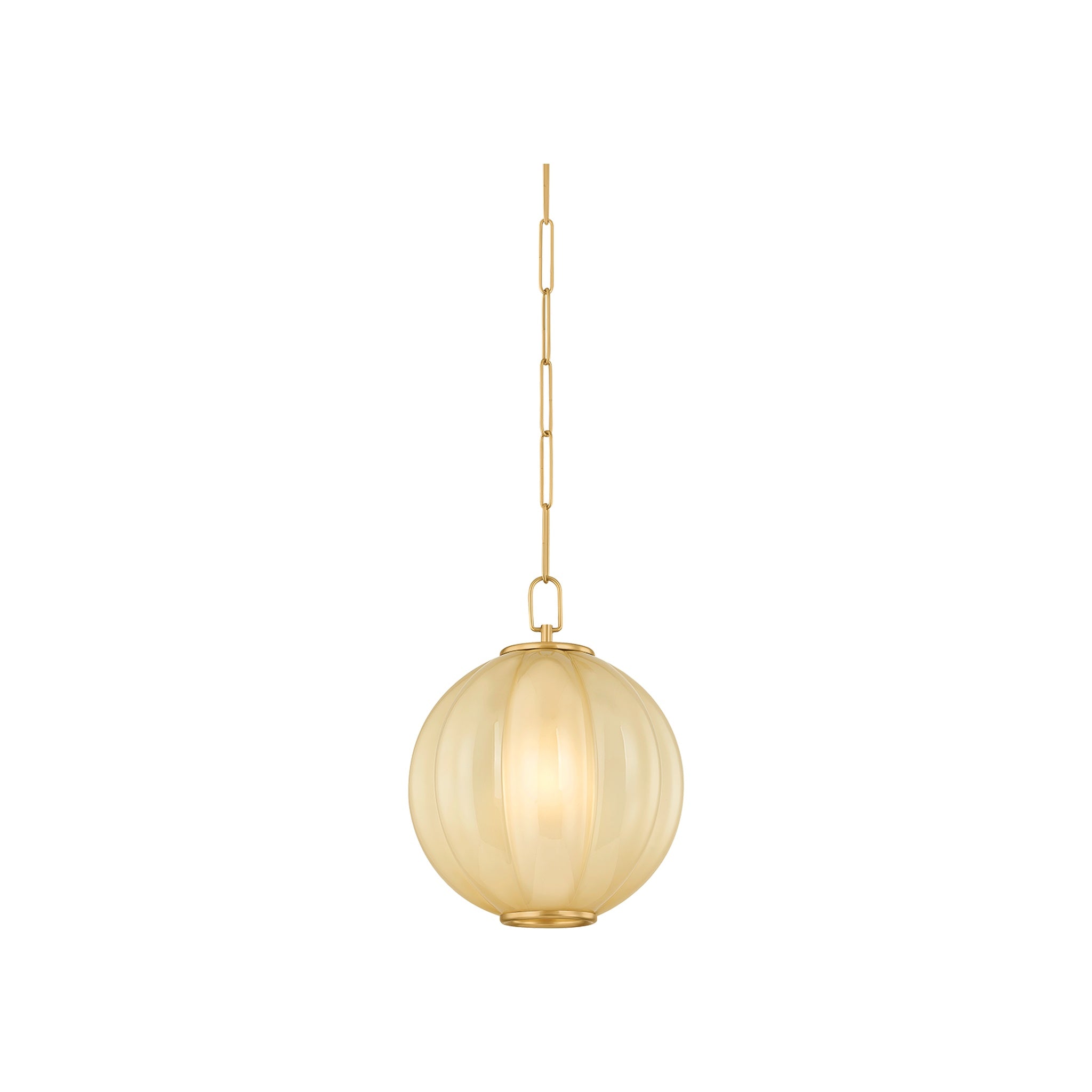 Bernadine Pendant LIGHTING - pendant Hudson Valley Lighting Aged Brass Small