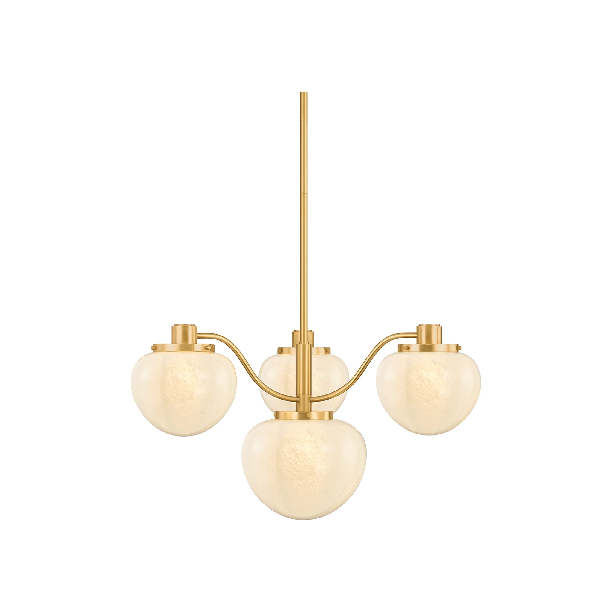 Kristen Chandelier LIGHTING - chandelier Hudson Valley Lighting Aged Brass Small