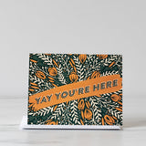 You're Here Baby Card - Rug & Weave