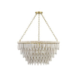 Tiffany Chandelier LIGHTING - chandelier Hudson Valley Lighting Aged Brass