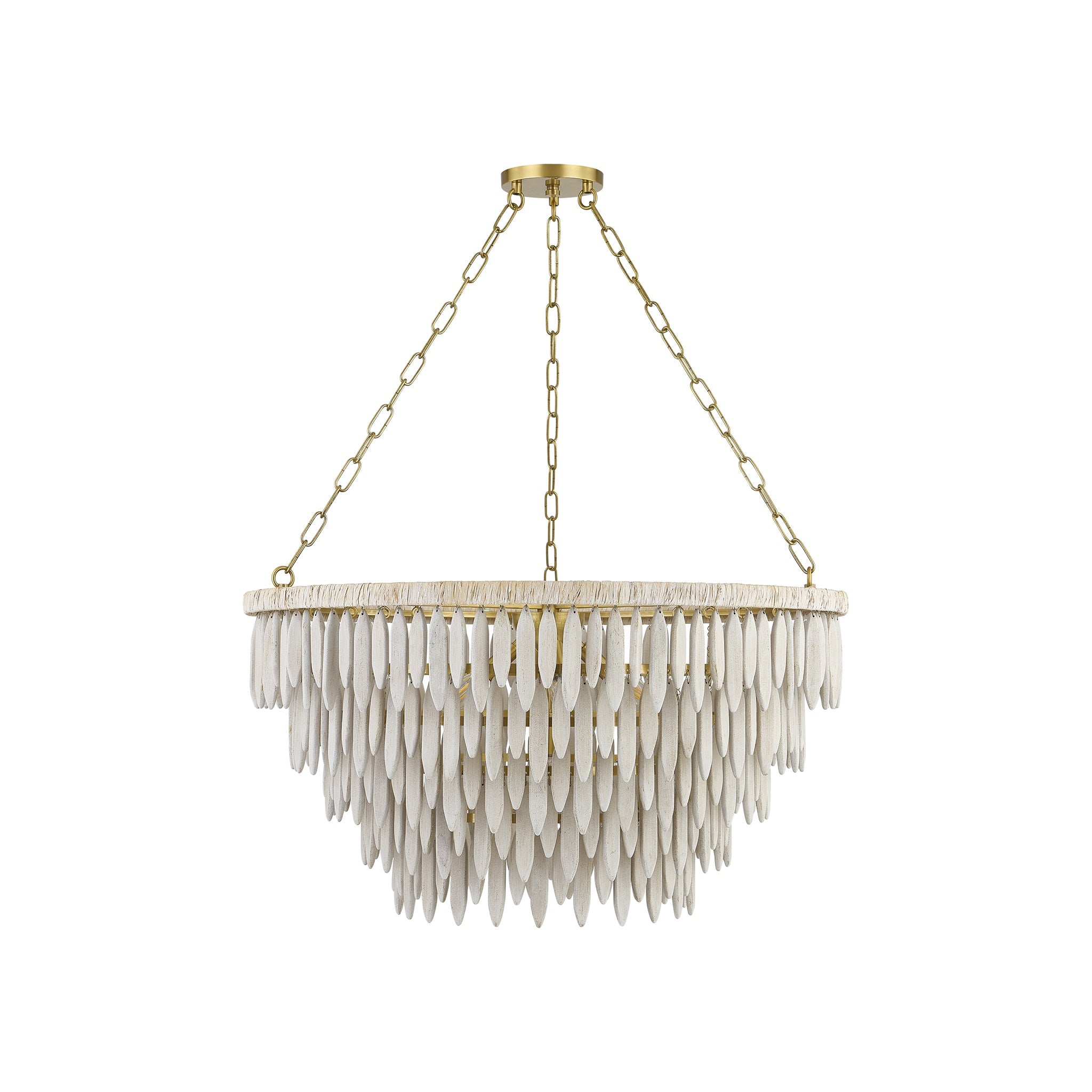 Tiffany Chandelier LIGHTING - chandelier Hudson Valley Lighting Aged Brass