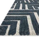 Loloi Hagen Blue / White Rug RUGS - synthetic Loloi