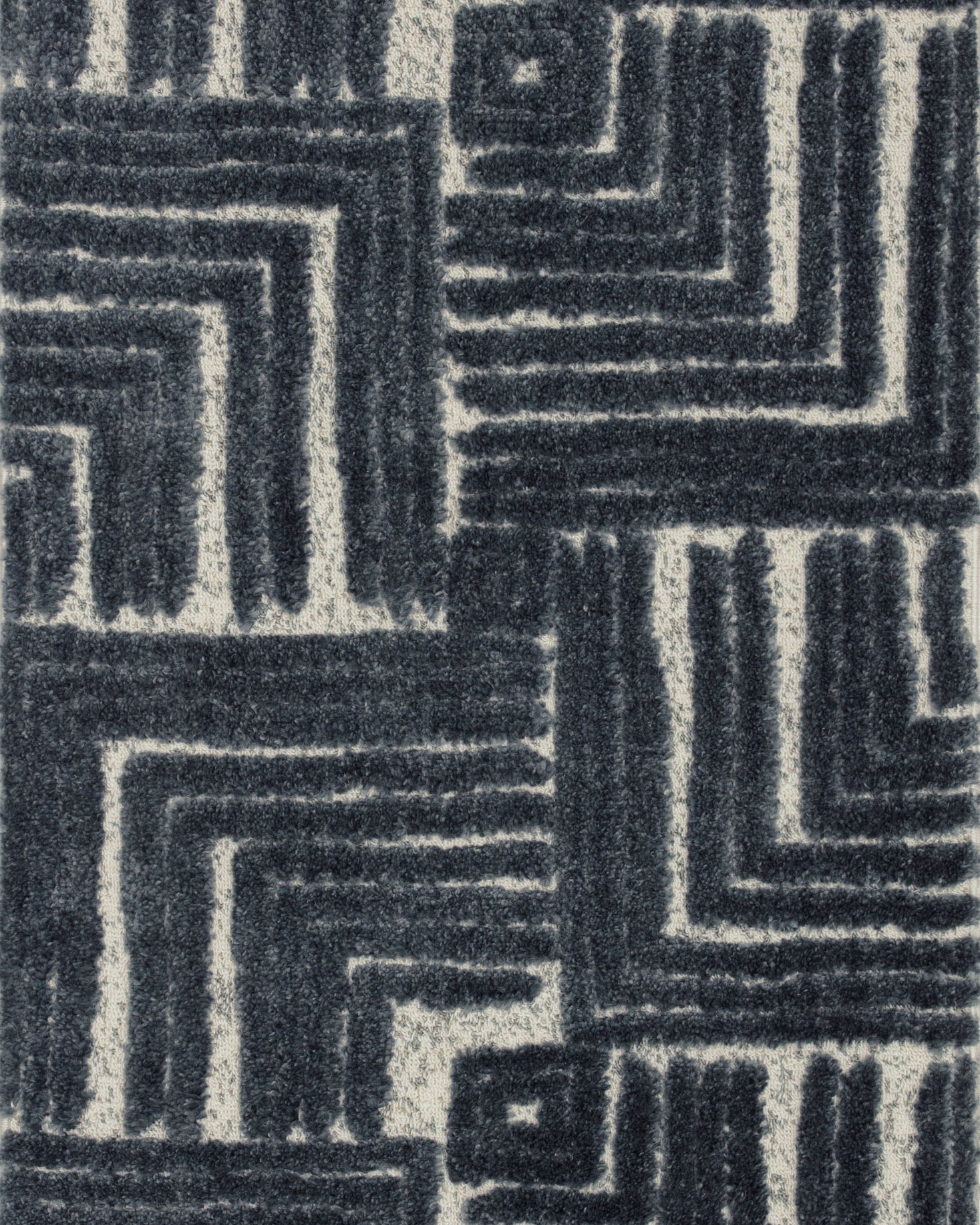 Loloi Hagen Blue / White Rug RUGS - synthetic Loloi