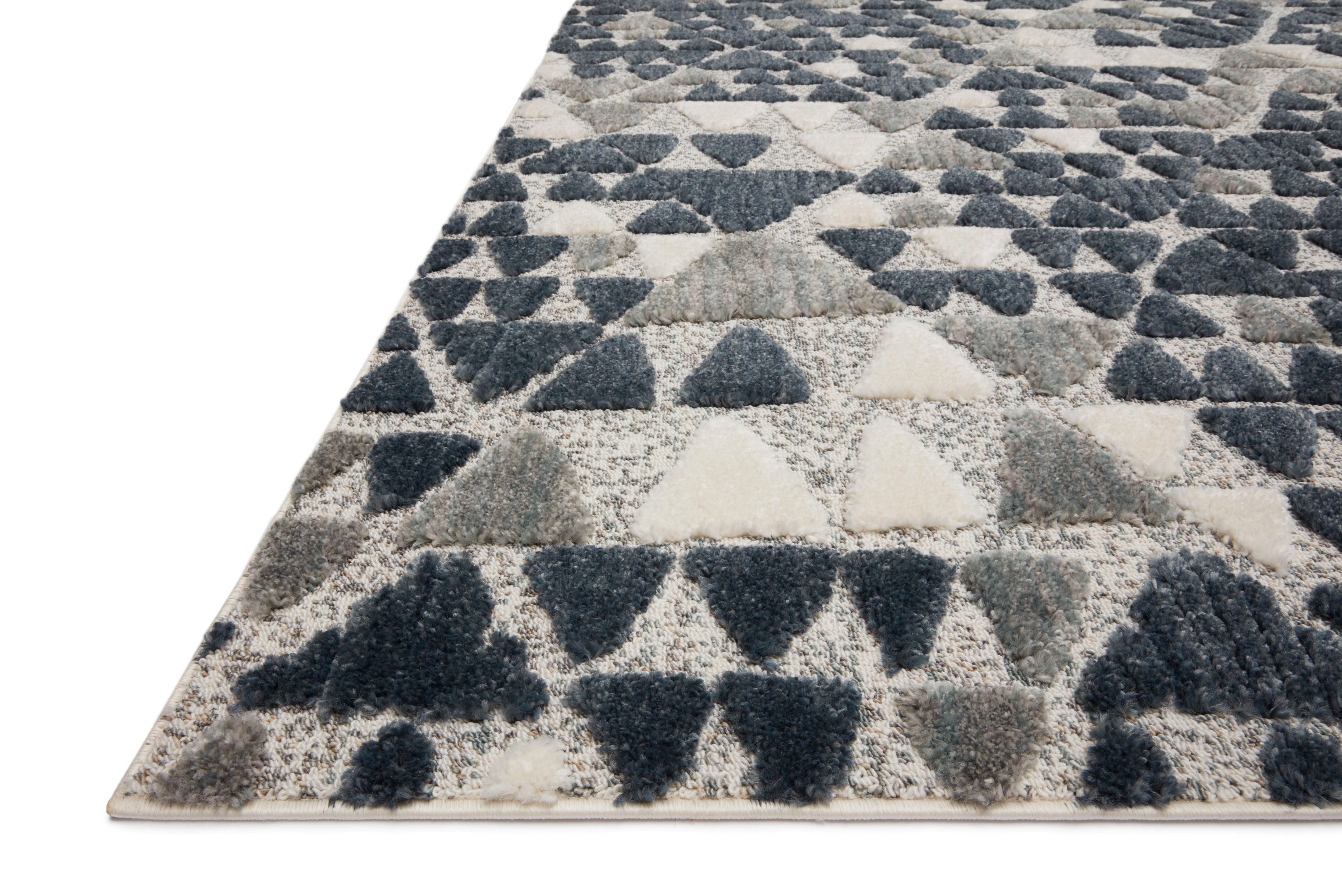 Loloi Hagen Slate / Denim Rug RUGS - synthetic Loloi