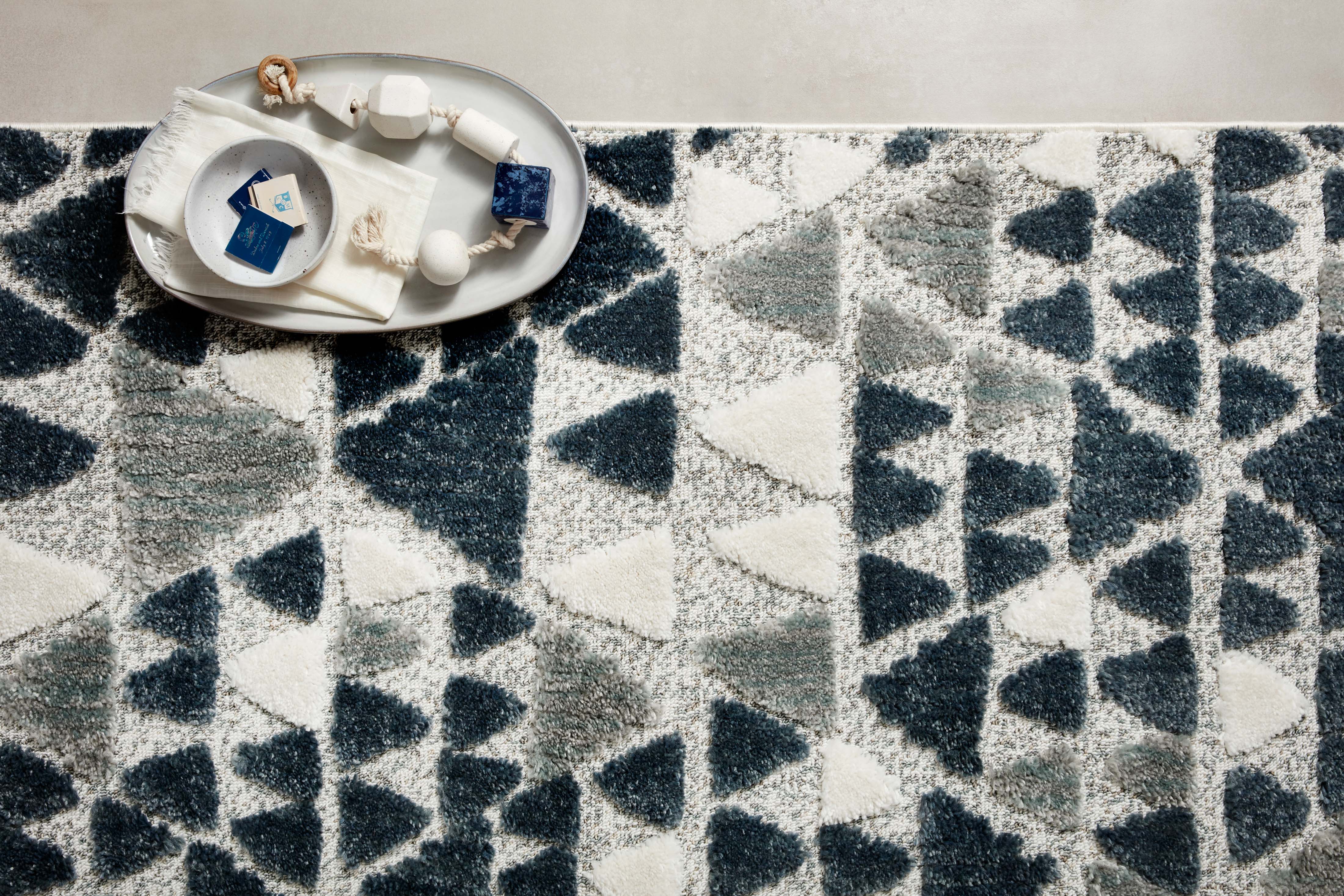 Loloi Hagen Slate / Denim Rug RUGS - synthetic Loloi