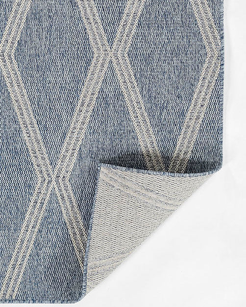 Harbor Blue Diamond Outdoor Rug 5-Rugs - indoor/outdoor Momeni