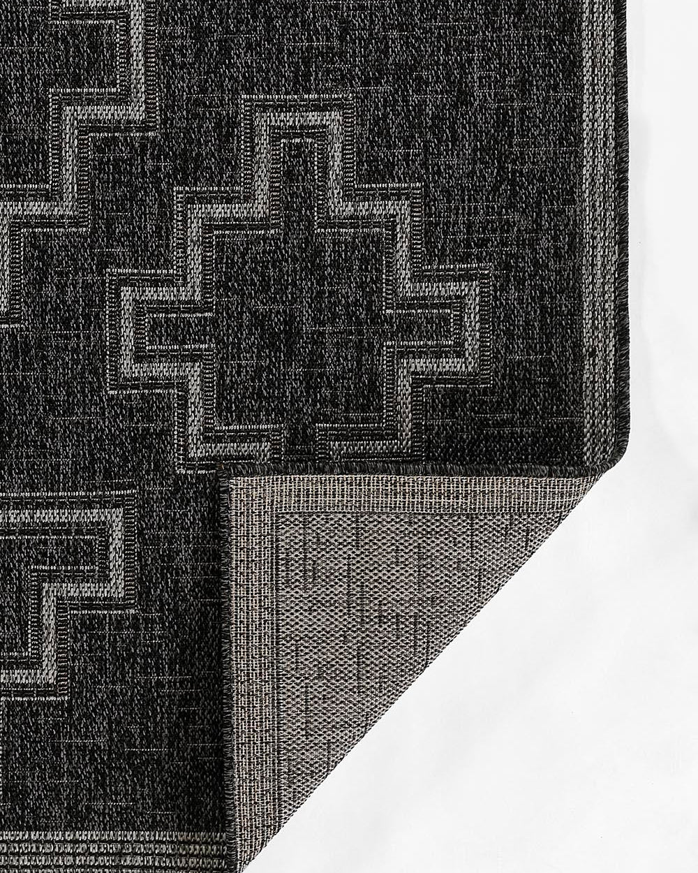 Harbor Black Trellis Outdoor Rug 5-Rugs - indoor/outdoor Momeni