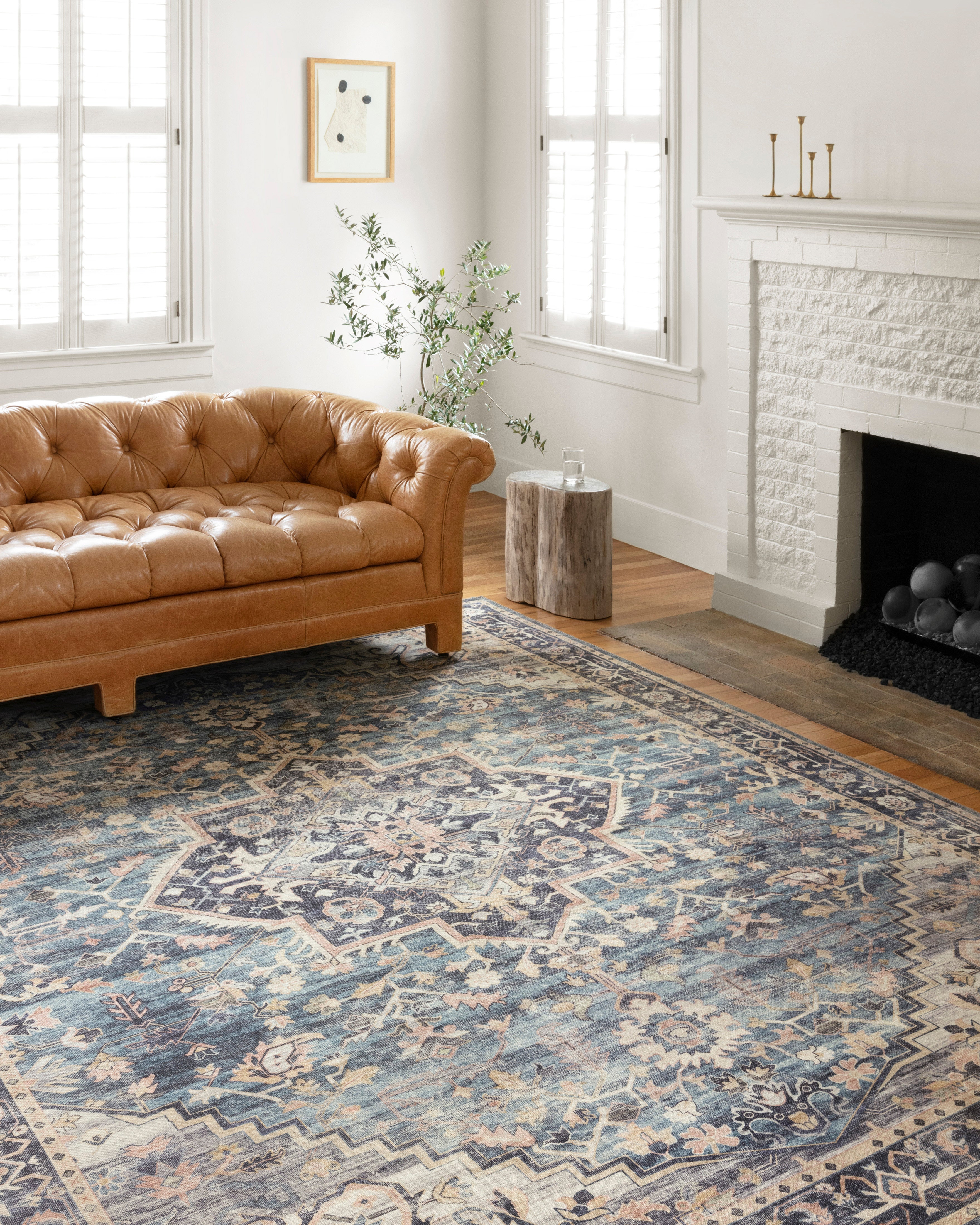 Loloi Hathaway Navy / Multi Rug 1-RUGS - patterned Loloi