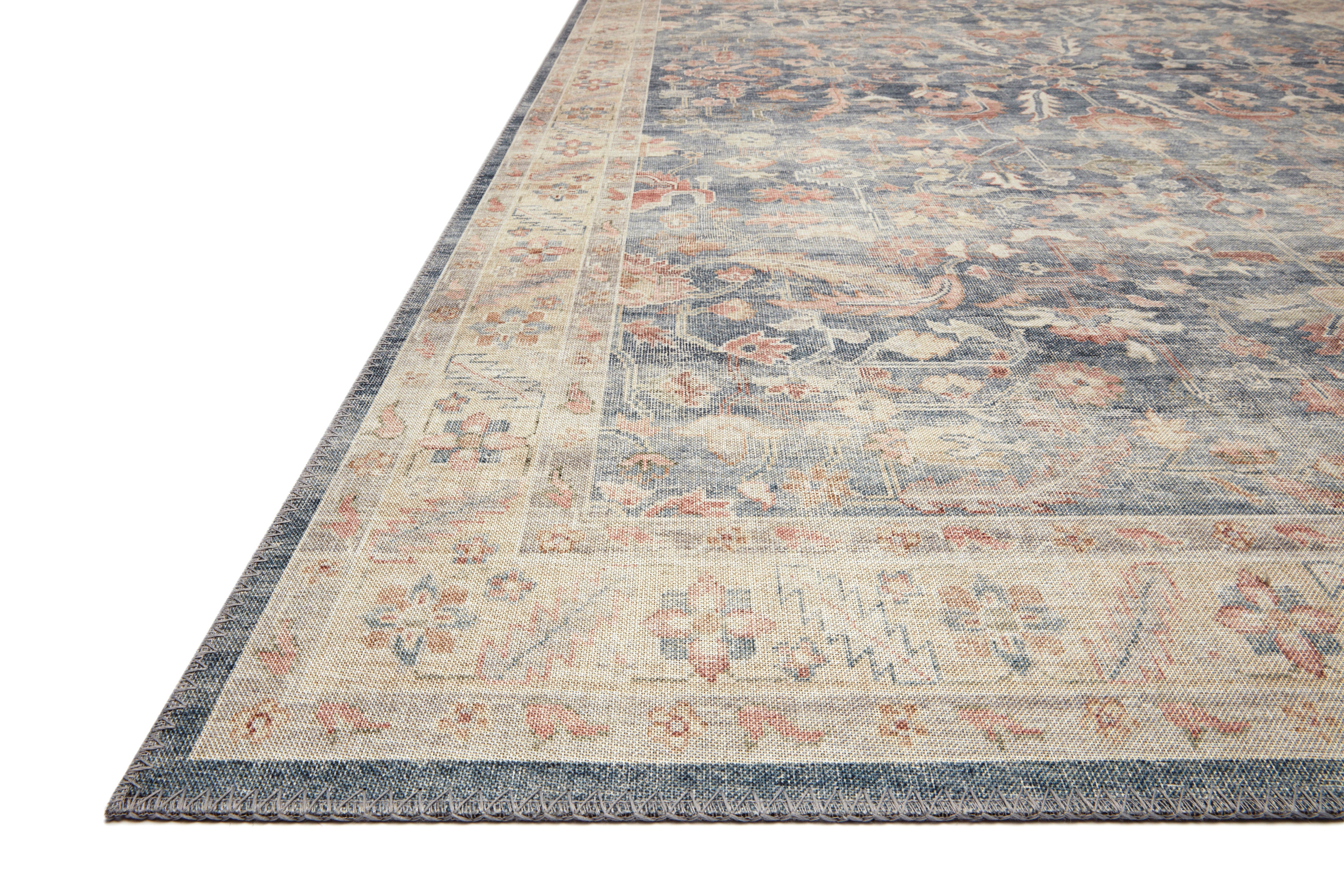 Loloi Hathaway Denim / Multi Rug 1-RUGS - patterned Loloi