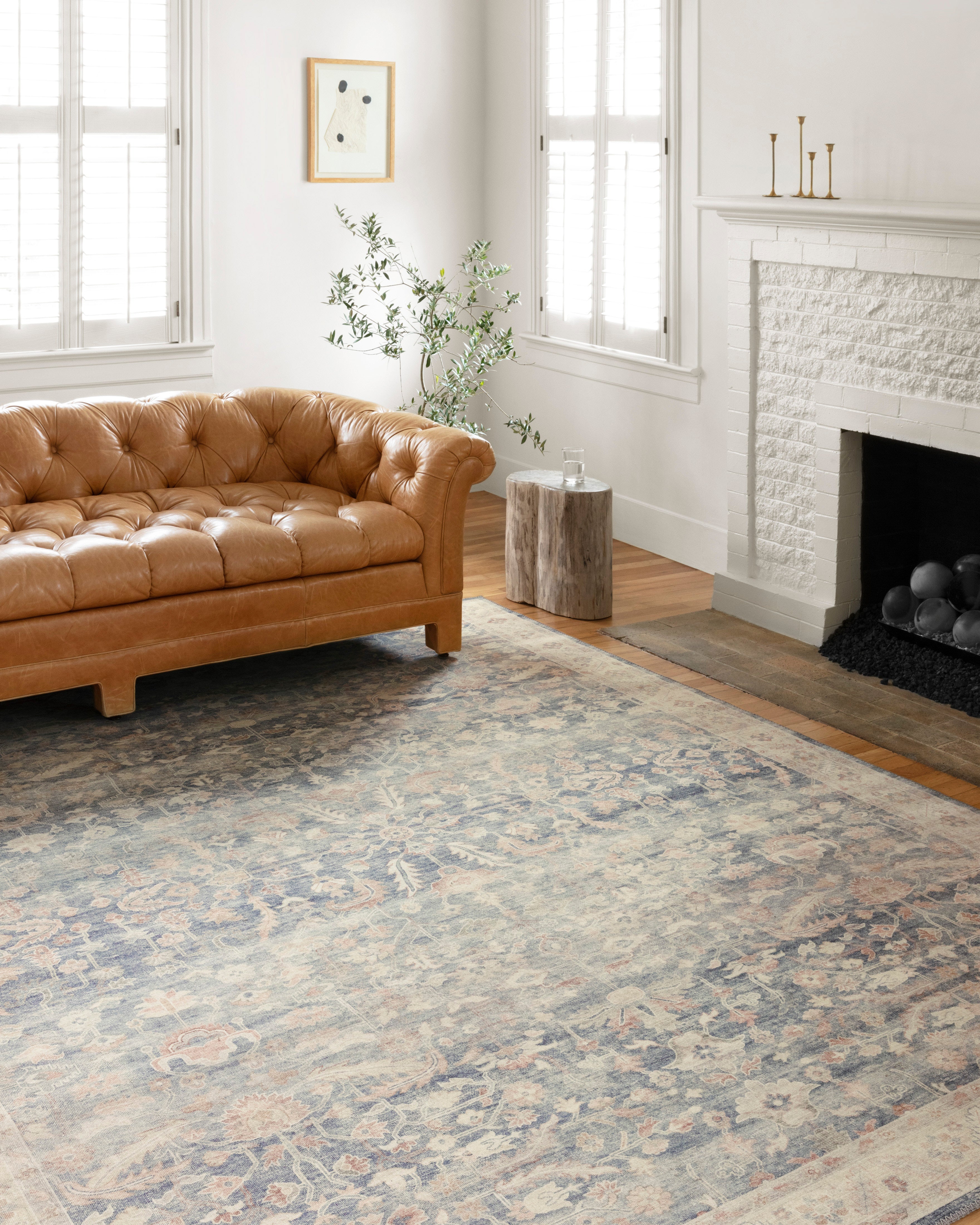 Loloi Hathaway Denim / Multi Rug 1-RUGS - patterned Loloi