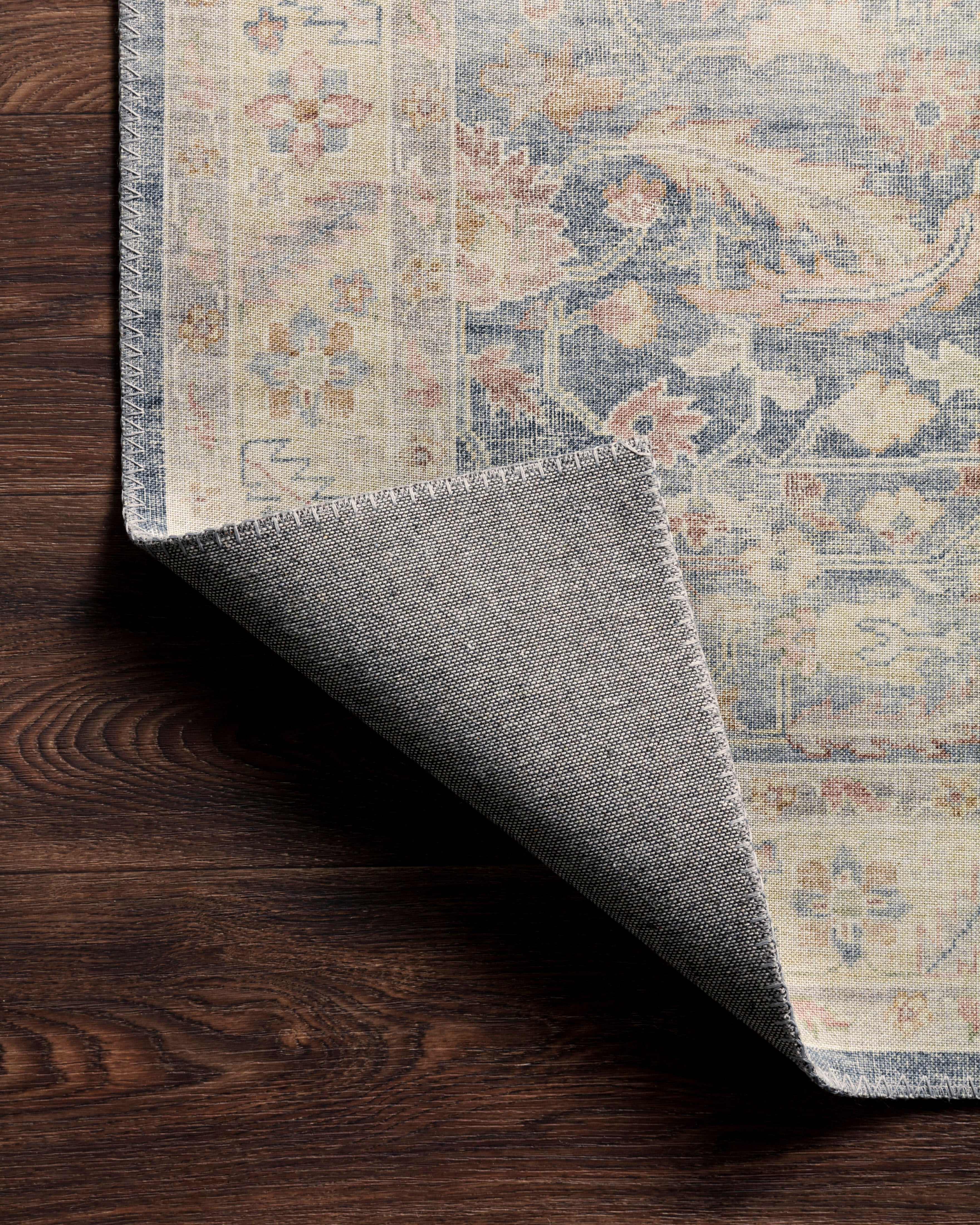 Loloi Hathaway Denim / Multi Rug 1-RUGS - patterned Loloi