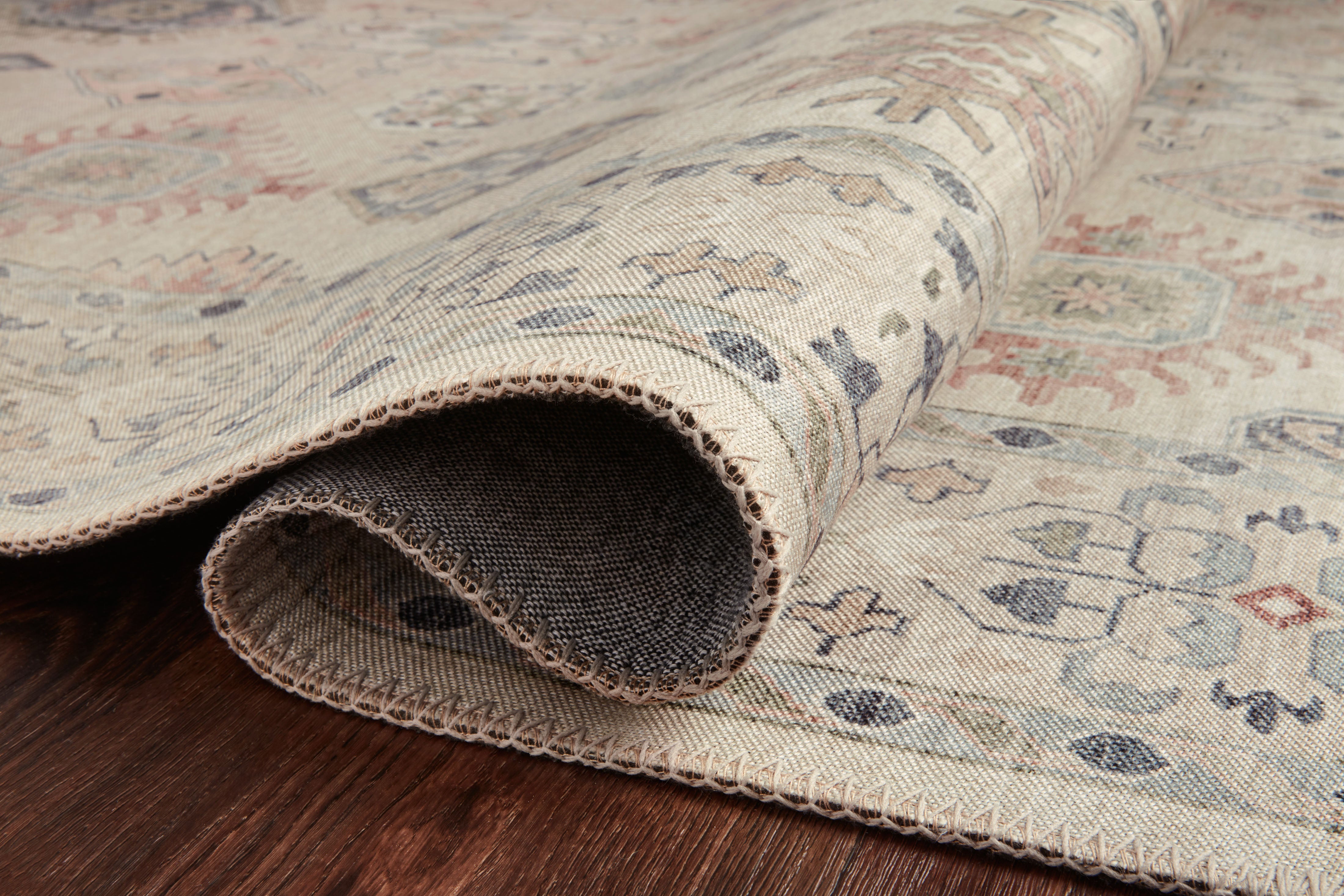 Loloi Hathaway Beige / Multi Rug 1-RUGS - patterned Loloi