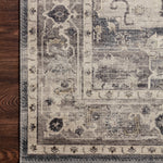 Loloi Hathaway Steel / Ivory Rug 1-RUGS - patterned Loloi