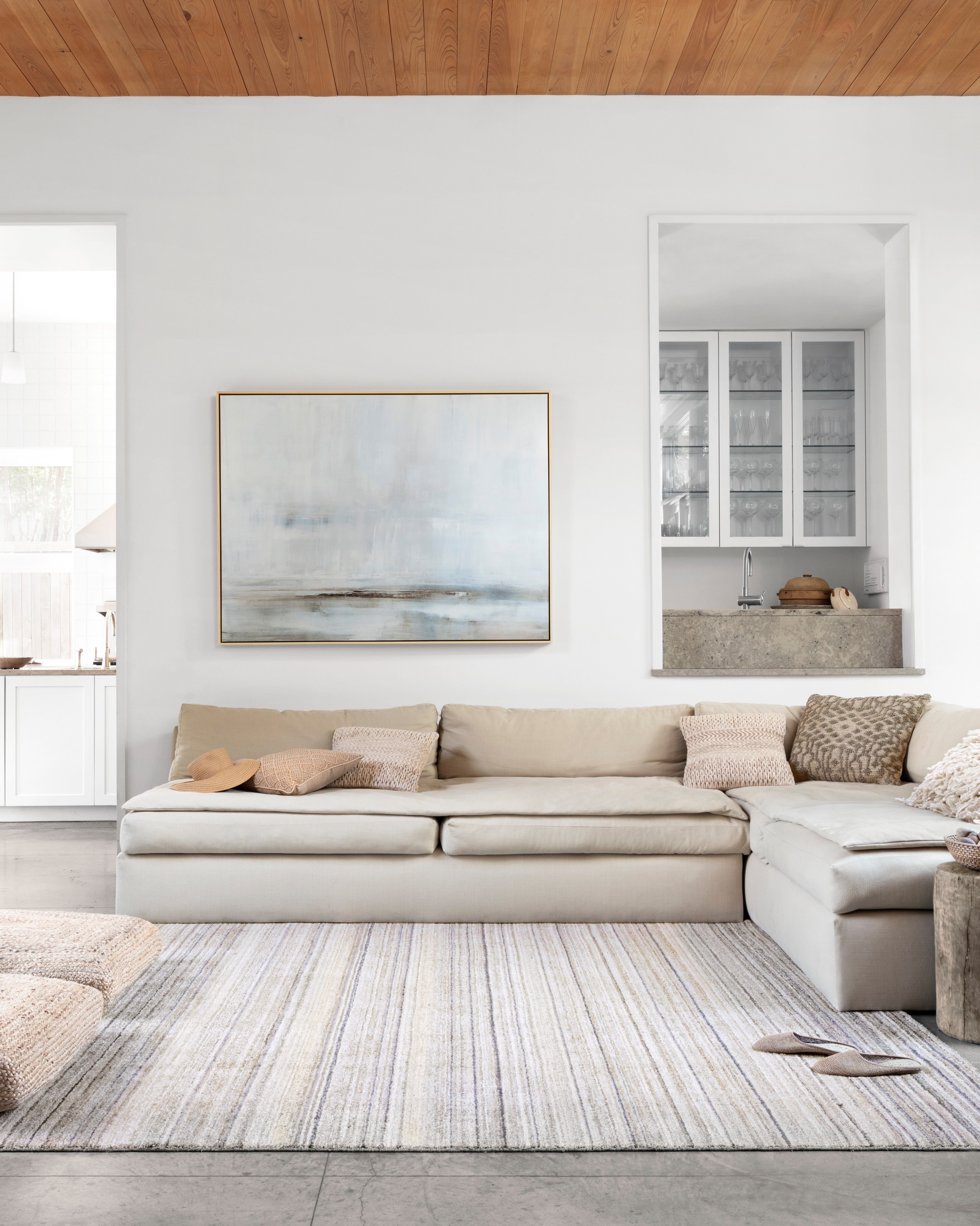 Loloi Haven Silver / Blue Rug RUGS - synthetic Loloi