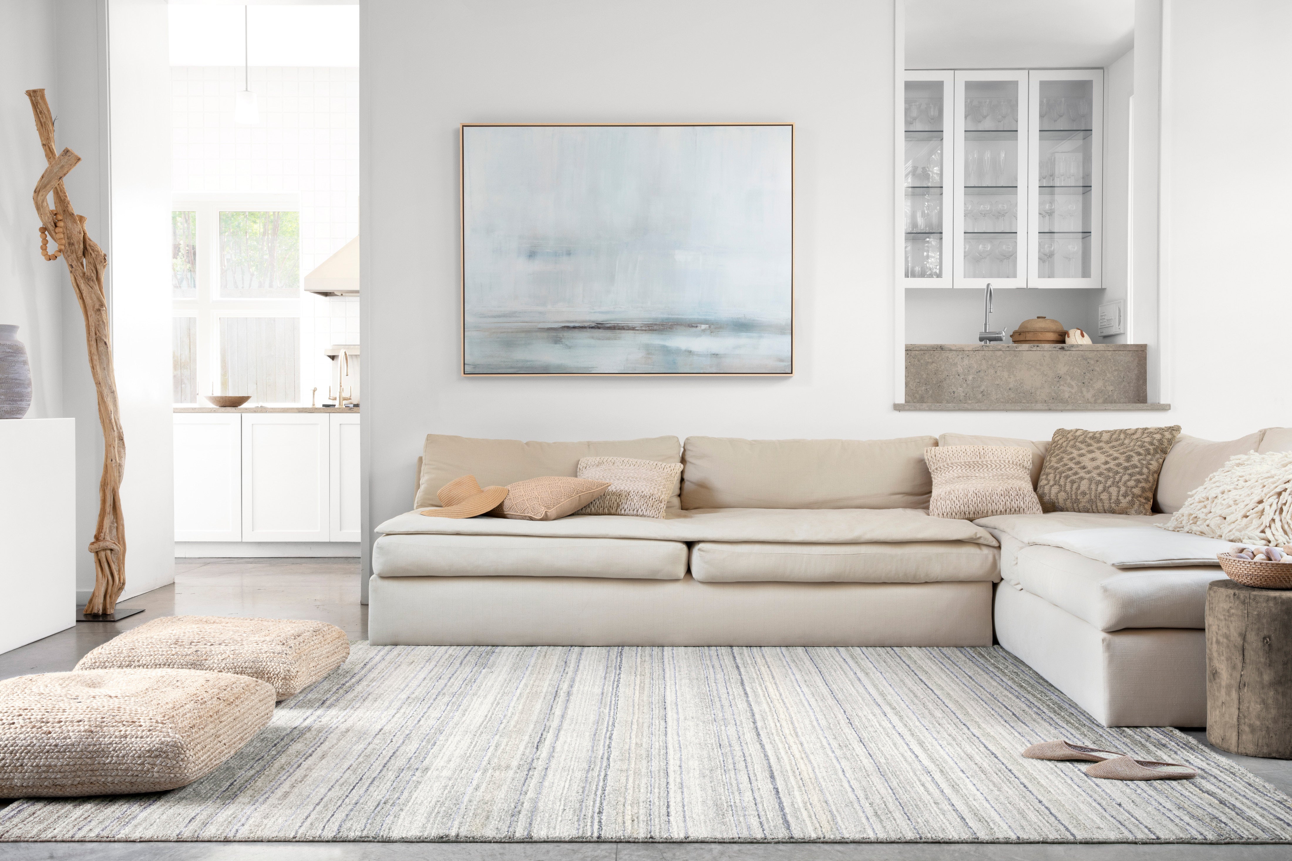 Loloi Haven Silver / Blue Rug RUGS - synthetic Loloi