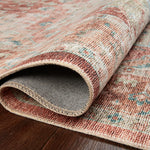 Loloi Heidi Terracotta / Aqua Rug 1-RUGS-patterned Loloi