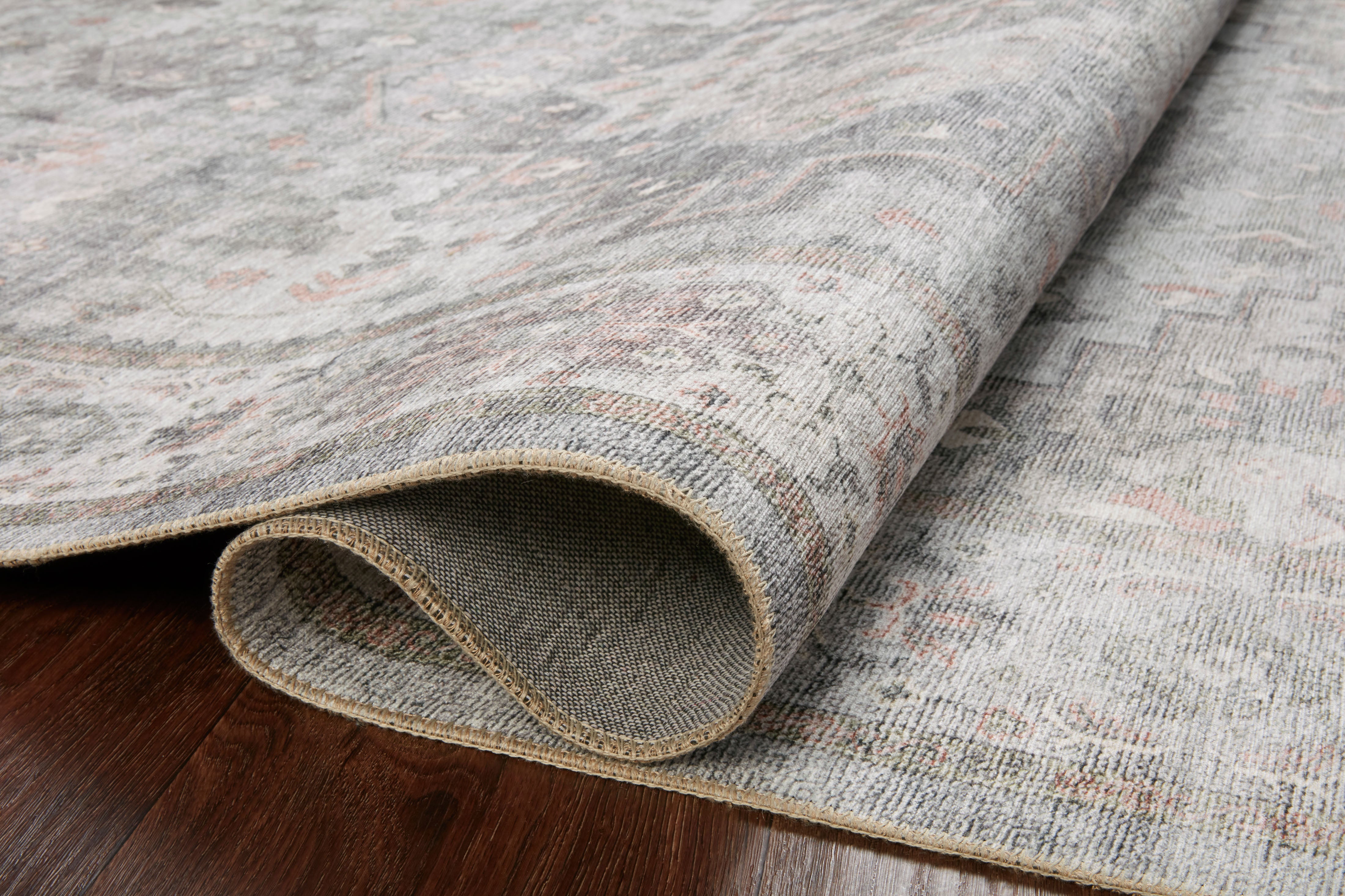 Loloi Heidi Dove / Blush Rug 1-RUGS-patterned Loloi