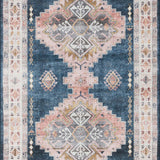 Loloi Heidi Denim / Blush Rug 1-RUGS-patterned Loloi