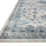 Loloi Heidi Ivory / Ocean Rug 1-RUGS-patterned Loloi