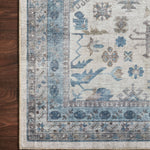 Loloi Heidi Ivory / Ocean Rug 1-RUGS-patterned Loloi