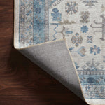 Loloi Heidi Ivory / Ocean Rug 1-RUGS-patterned Loloi