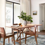 Loloi Heidi Ivory / Ocean Rug 1-RUGS-patterned Loloi