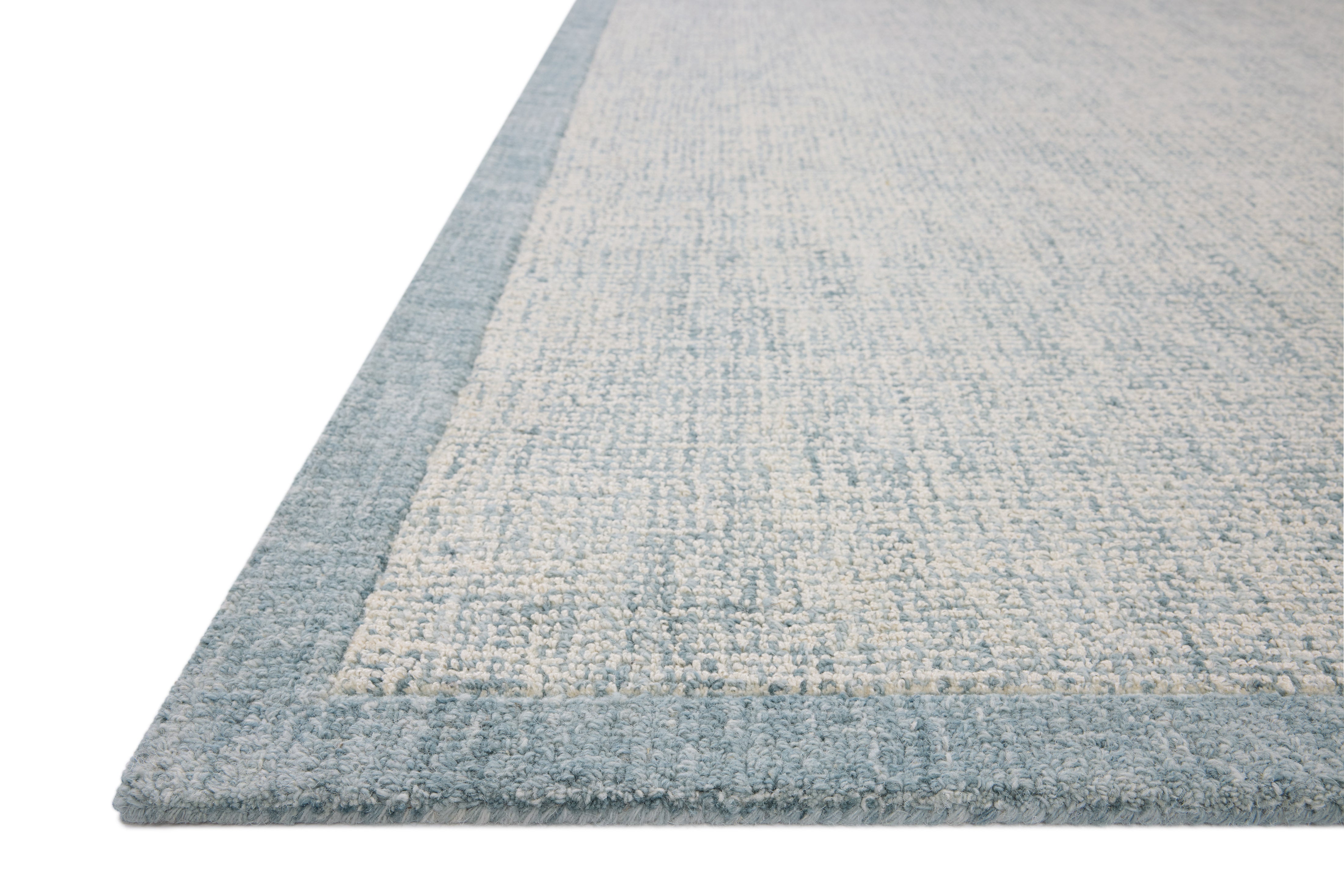 Magnolia Home by Joanna Gaines x Loloi Henley Ivory / Blue Rug RUGS - wool Loloi
