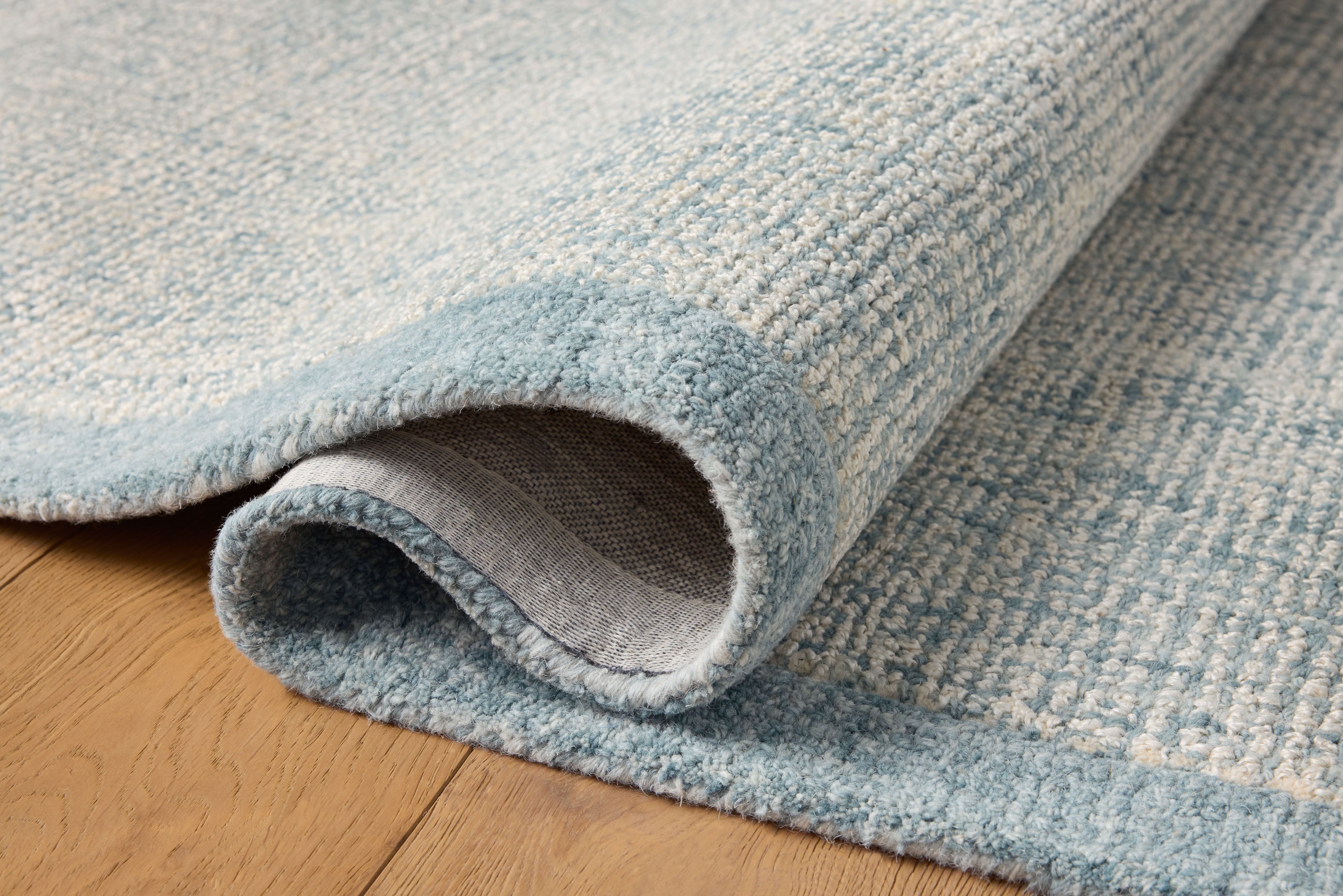Magnolia Home by Joanna Gaines x Loloi Henley Ivory / Blue Rug RUGS - wool Loloi