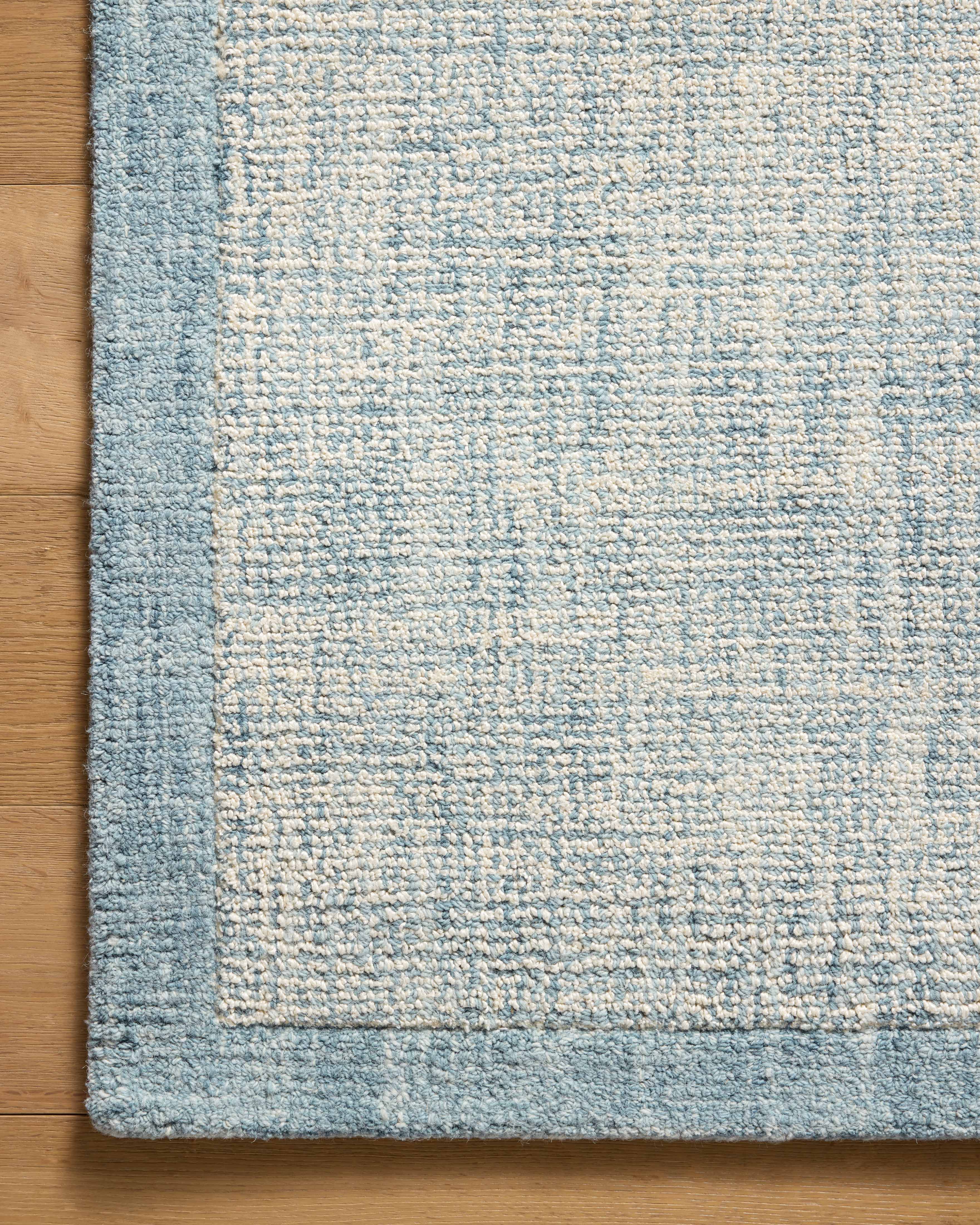 Magnolia Home by Joanna Gaines x Loloi Henley Ivory / Blue Rug RUGS - wool Loloi