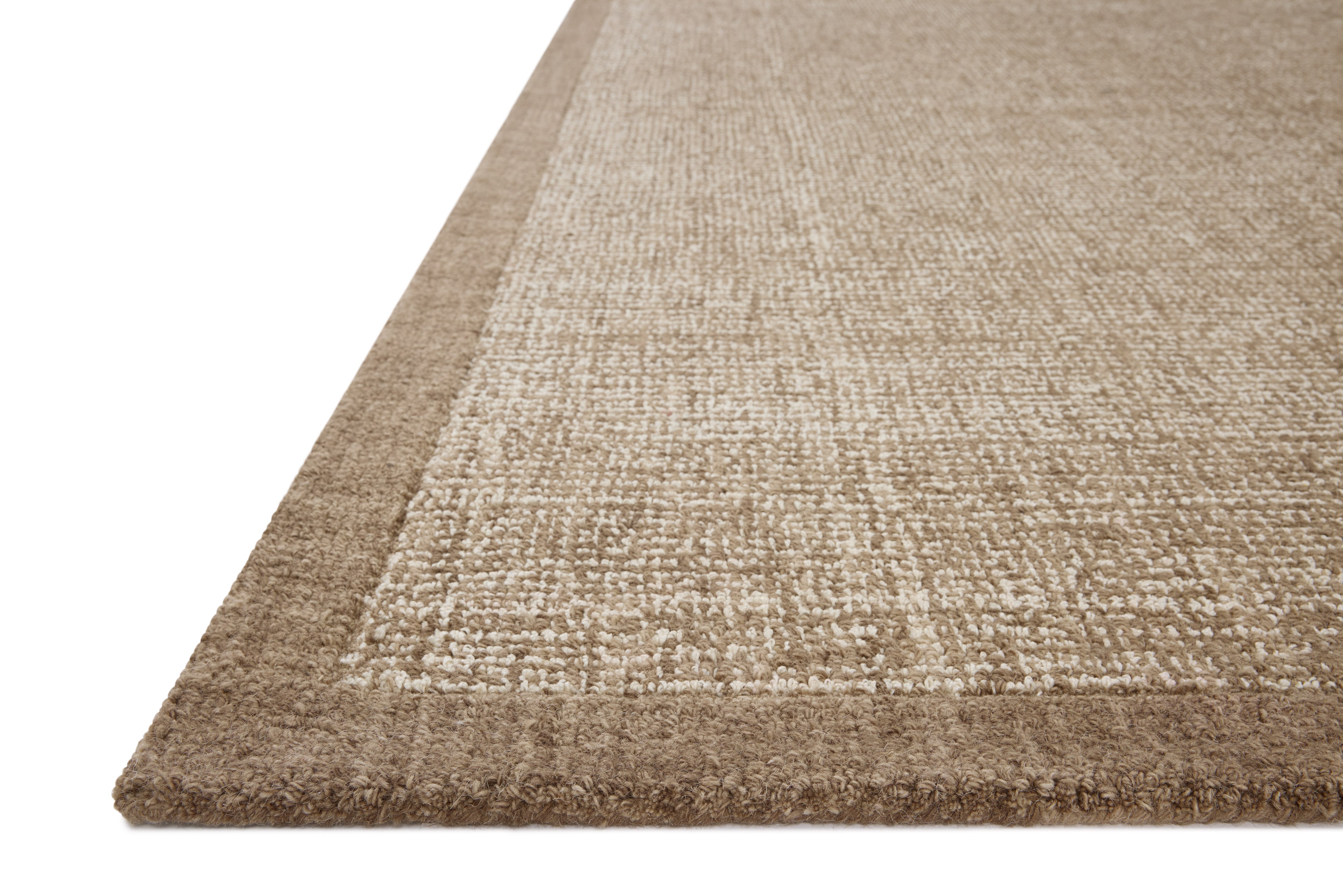 Magnolia Home by Joanna Gaines x Loloi Henley Ivory / Brown Rug RUGS - wool Loloi
