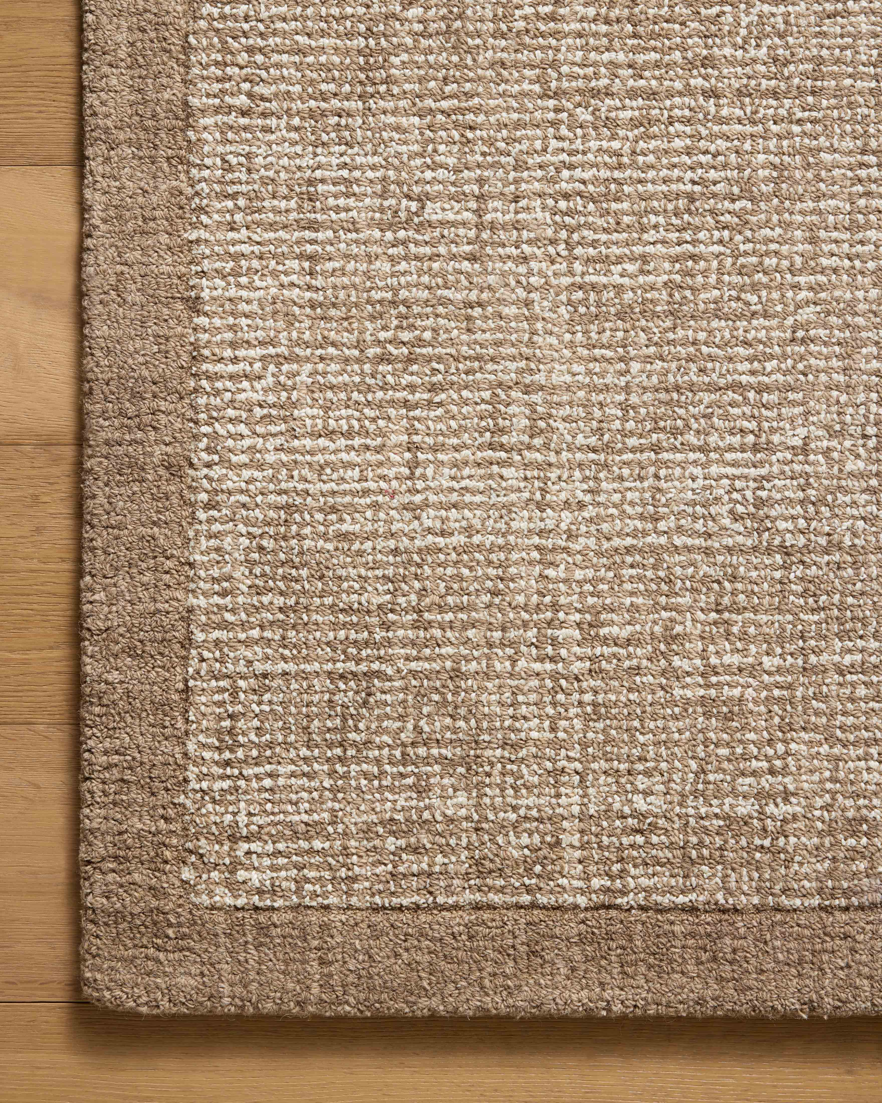 Magnolia Home by Joanna Gaines x Loloi Henley Ivory / Brown Rug RUGS - wool Loloi