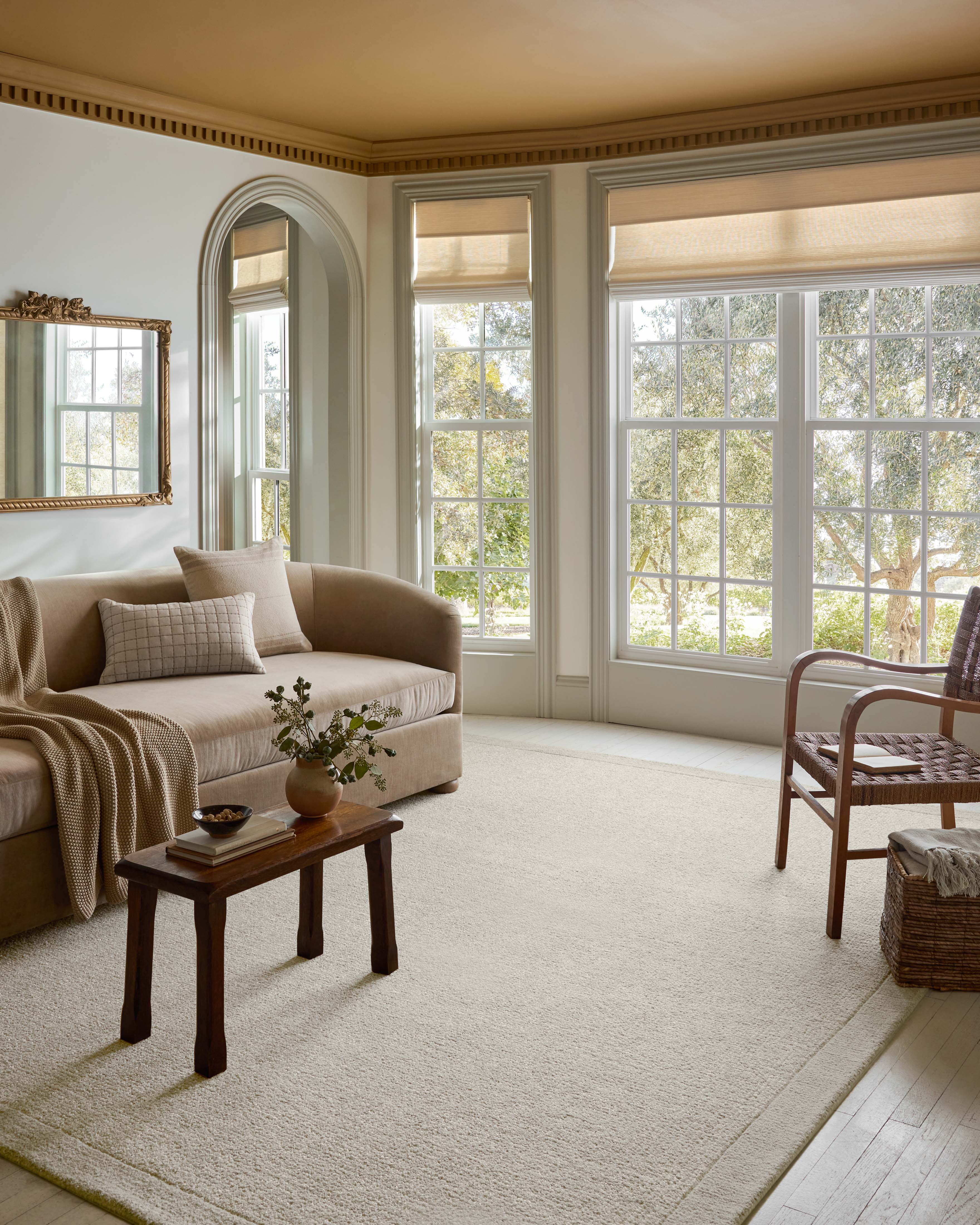 Magnolia Home by Joanna Gaines x Loloi Henley Ivory / Silver Rug RUGS - wool Loloi