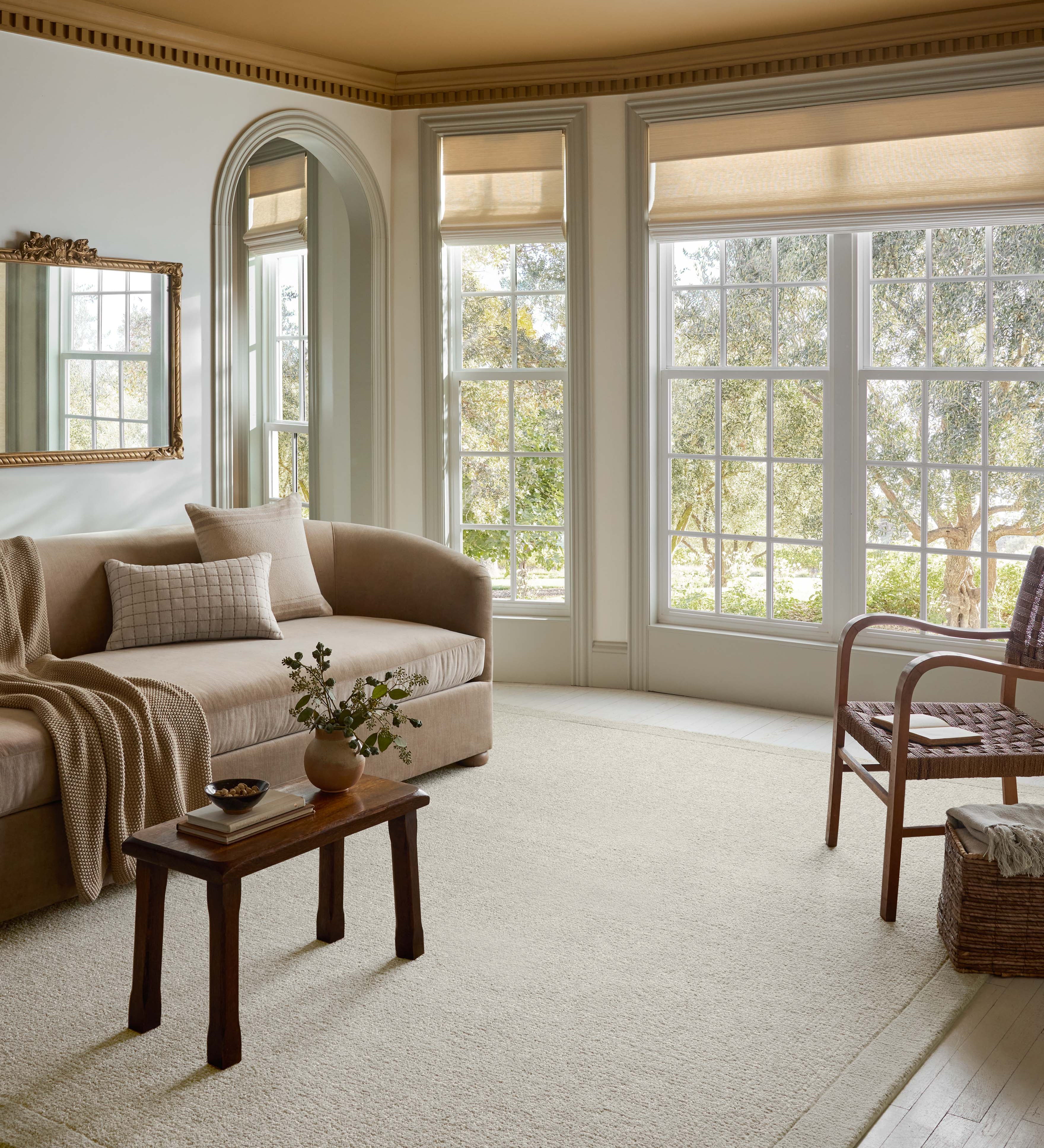 Magnolia Home by Joanna Gaines x Loloi Henley Ivory / Silver Rug, 18" x 18" Sample – view 2