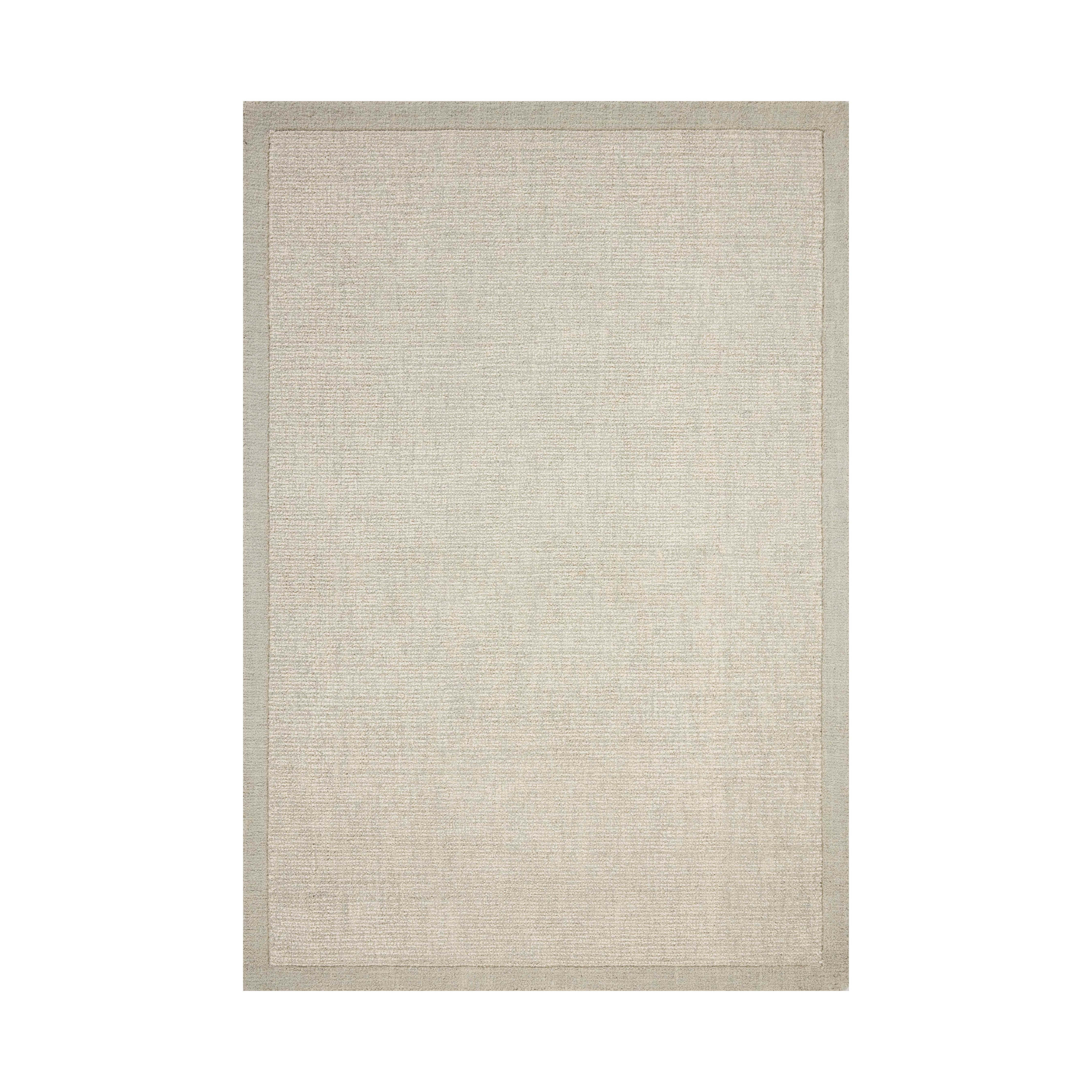 Magnolia Home by Joanna Gaines x Loloi Henley Ivory / Silver Rug, 18" x 18" Sample