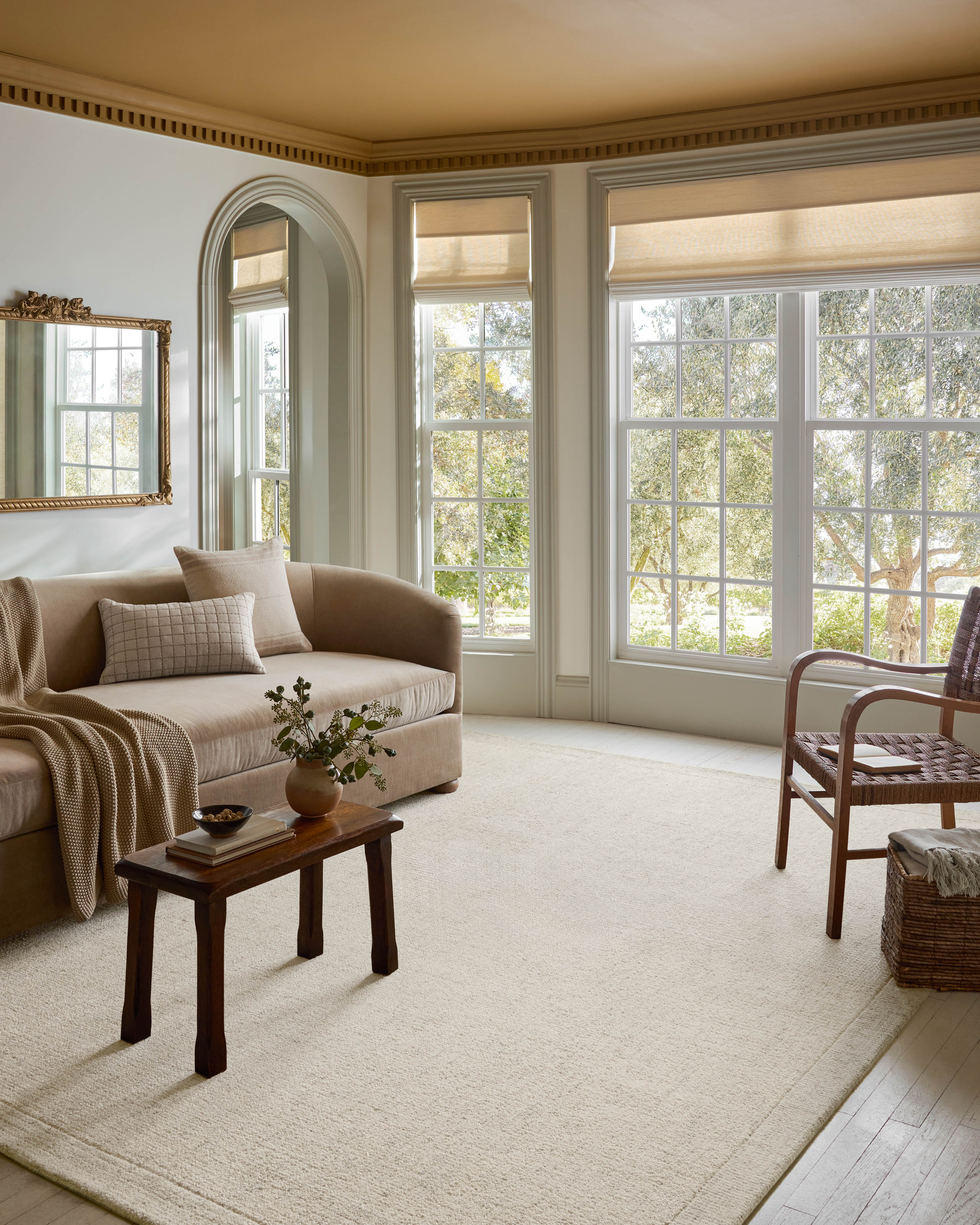 Magnolia Home Joanna Gaines x Loloi Henley Ivory / Smoke Rug RUGS - wool Loloi