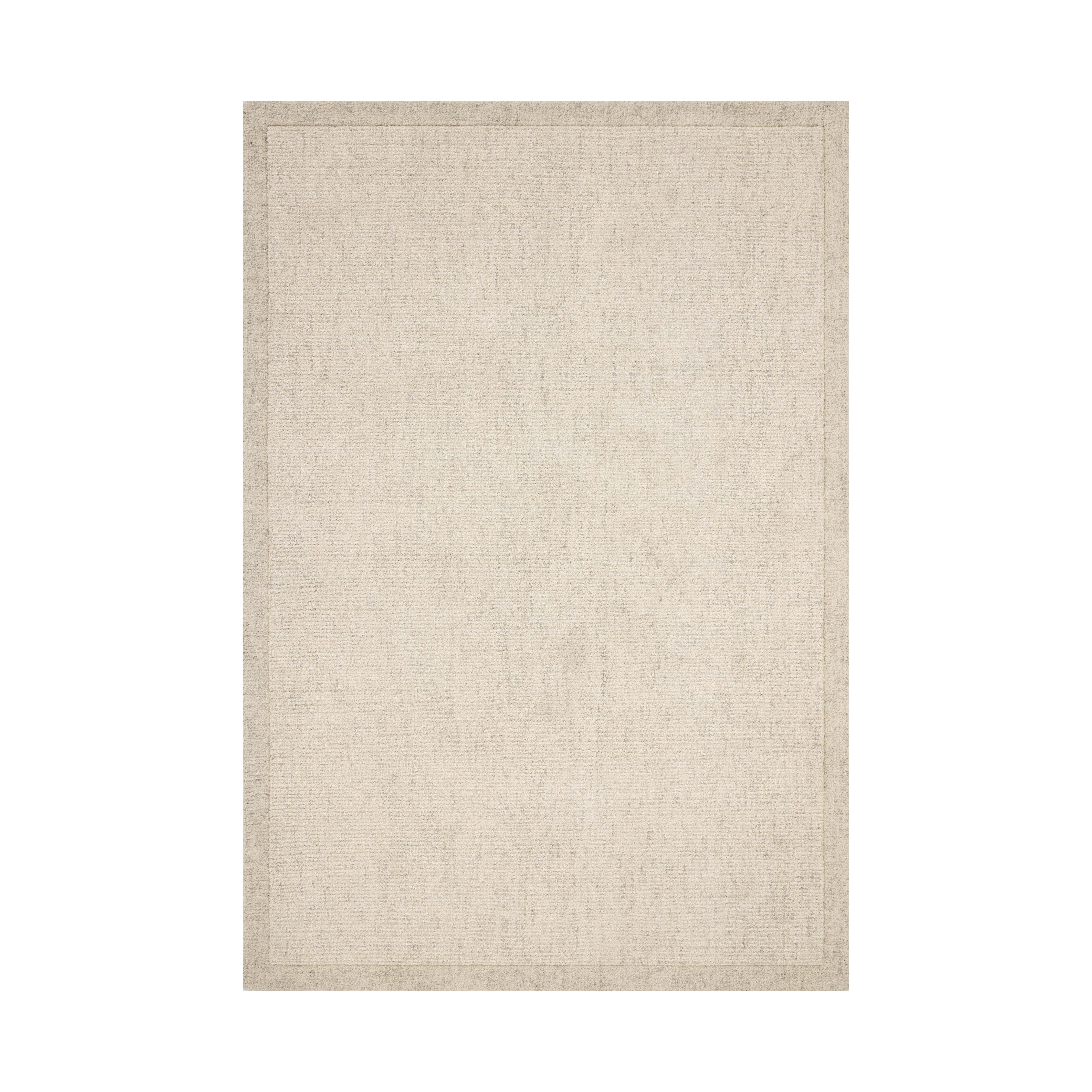 Magnolia Home Joanna Gaines x Loloi Henley Ivory / Smoke Rug, 18" x 18" Sample