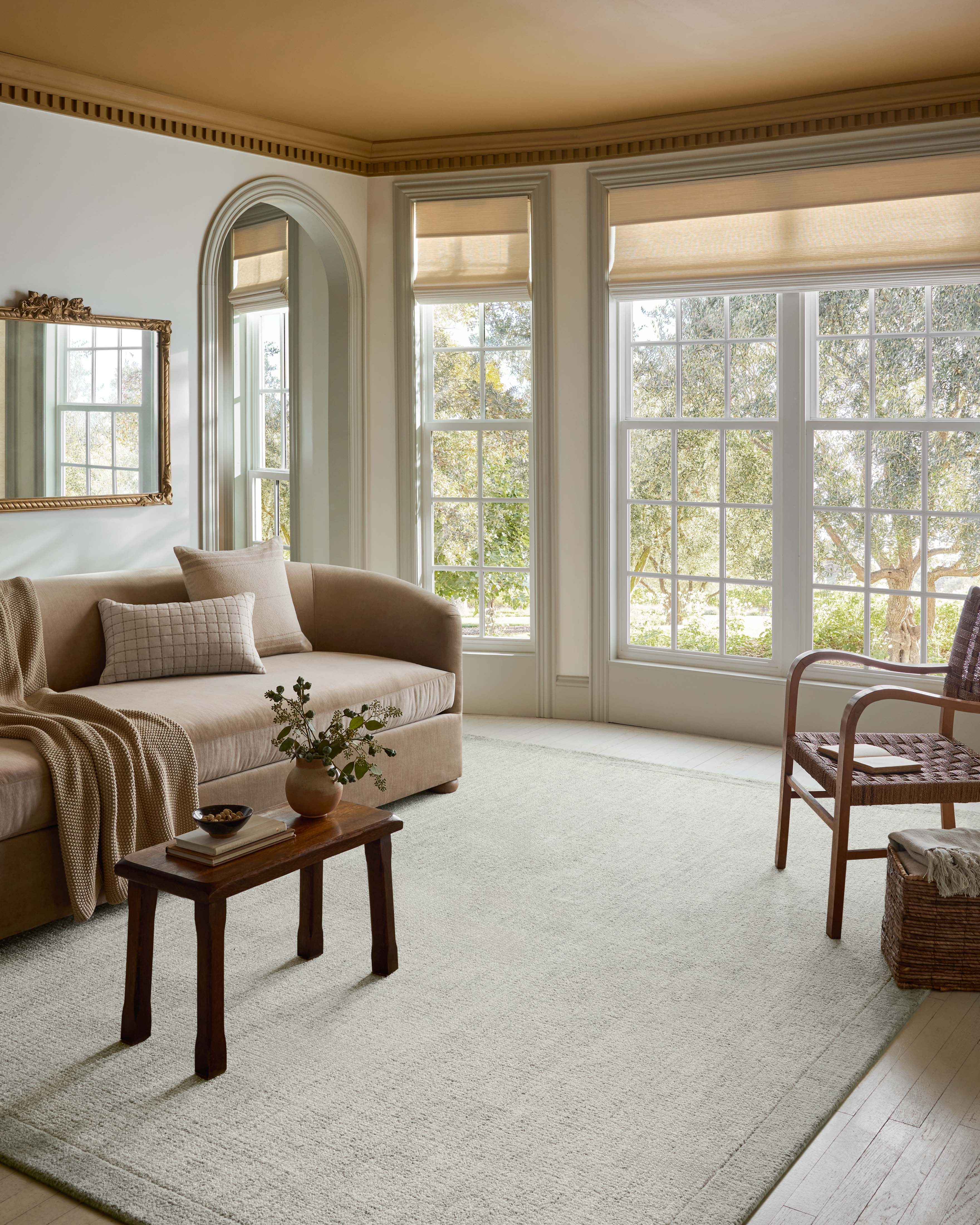 Magnolia Home by Joanna Gaines x Loloi Henley Ivory / Spa Rug RUGS - wool Loloi