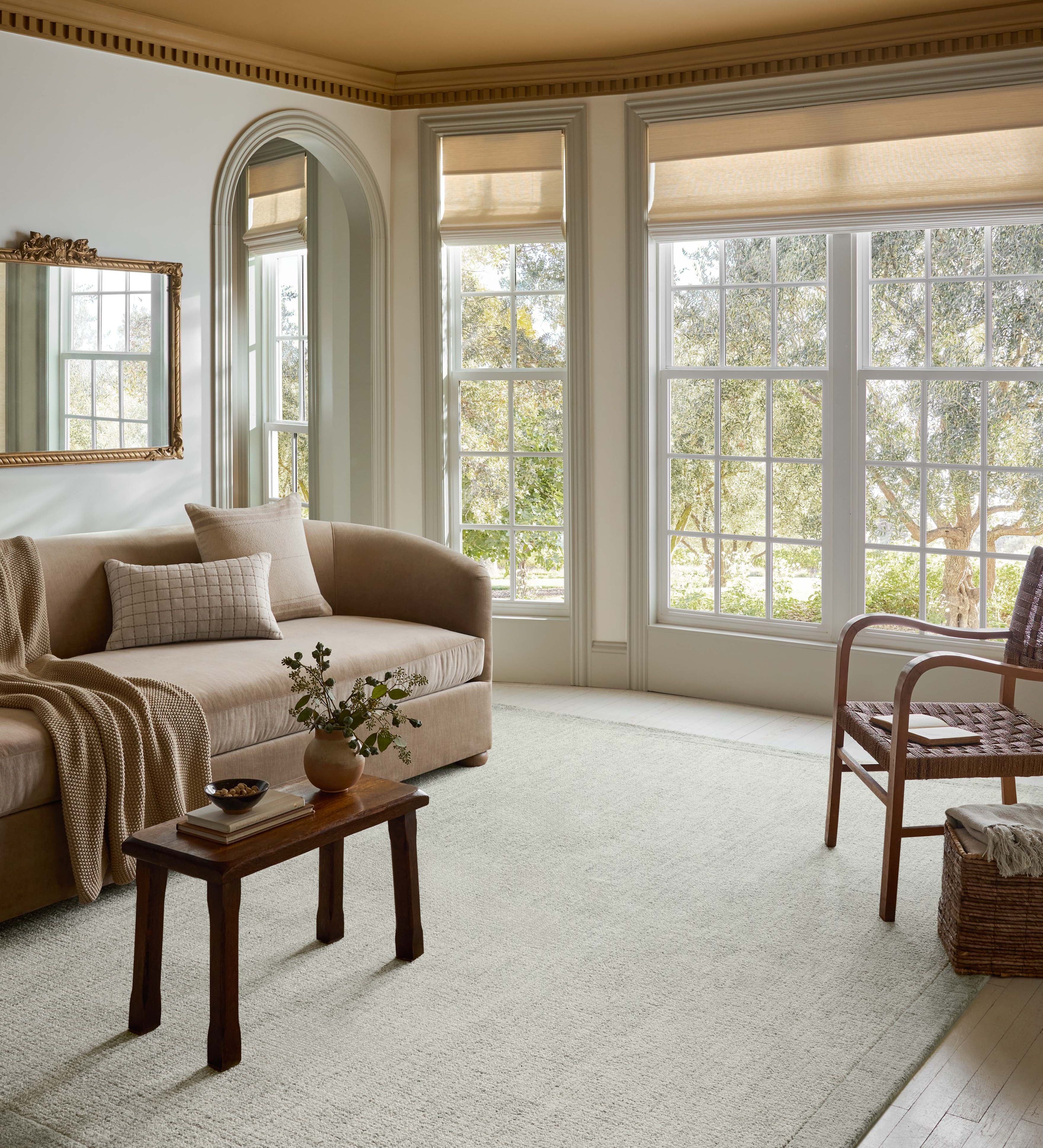 Magnolia Home by Joanna Gaines x Loloi Henley Ivory / Spa Rug, 18" x 18" Sample – view 2