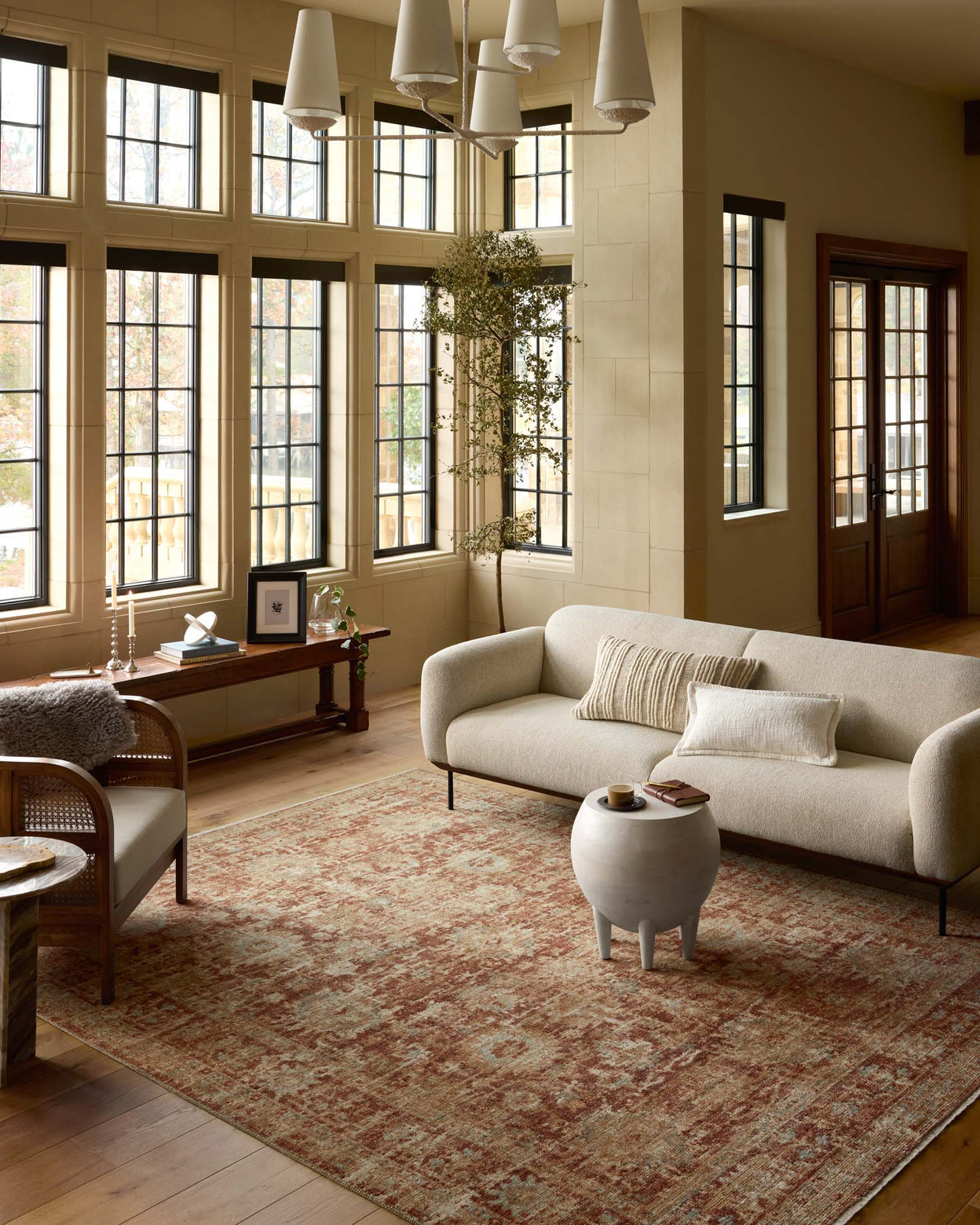 Loloi Heritage Brick / Multi Rug 0-RUGS-patterned Loloi