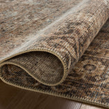 Loloi Heritage Mocha / Denim Rug 0-RUGS-patterned Loloi