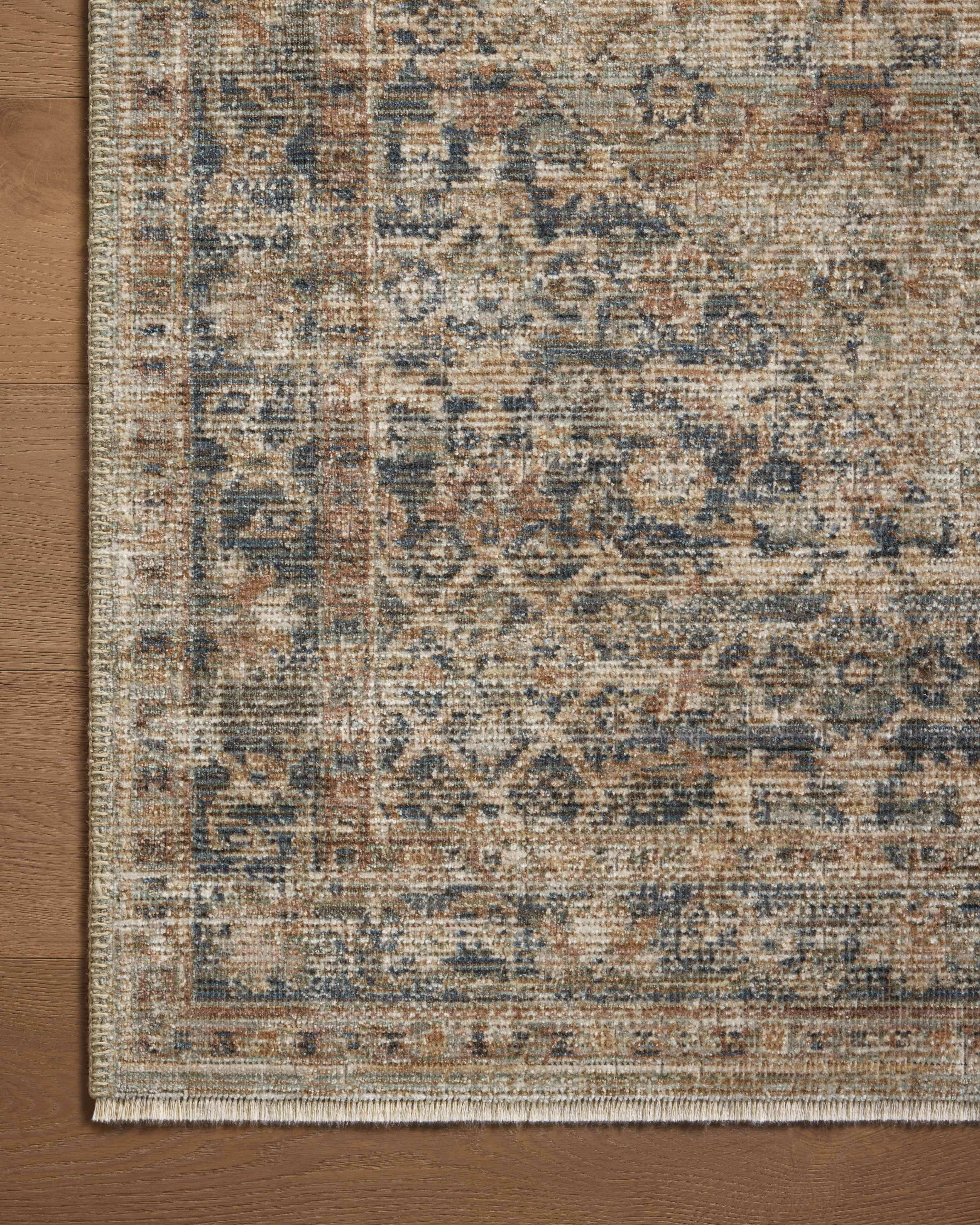 Loloi Heritage Sage / Navy Runner Rug RUGS - wool Loloi