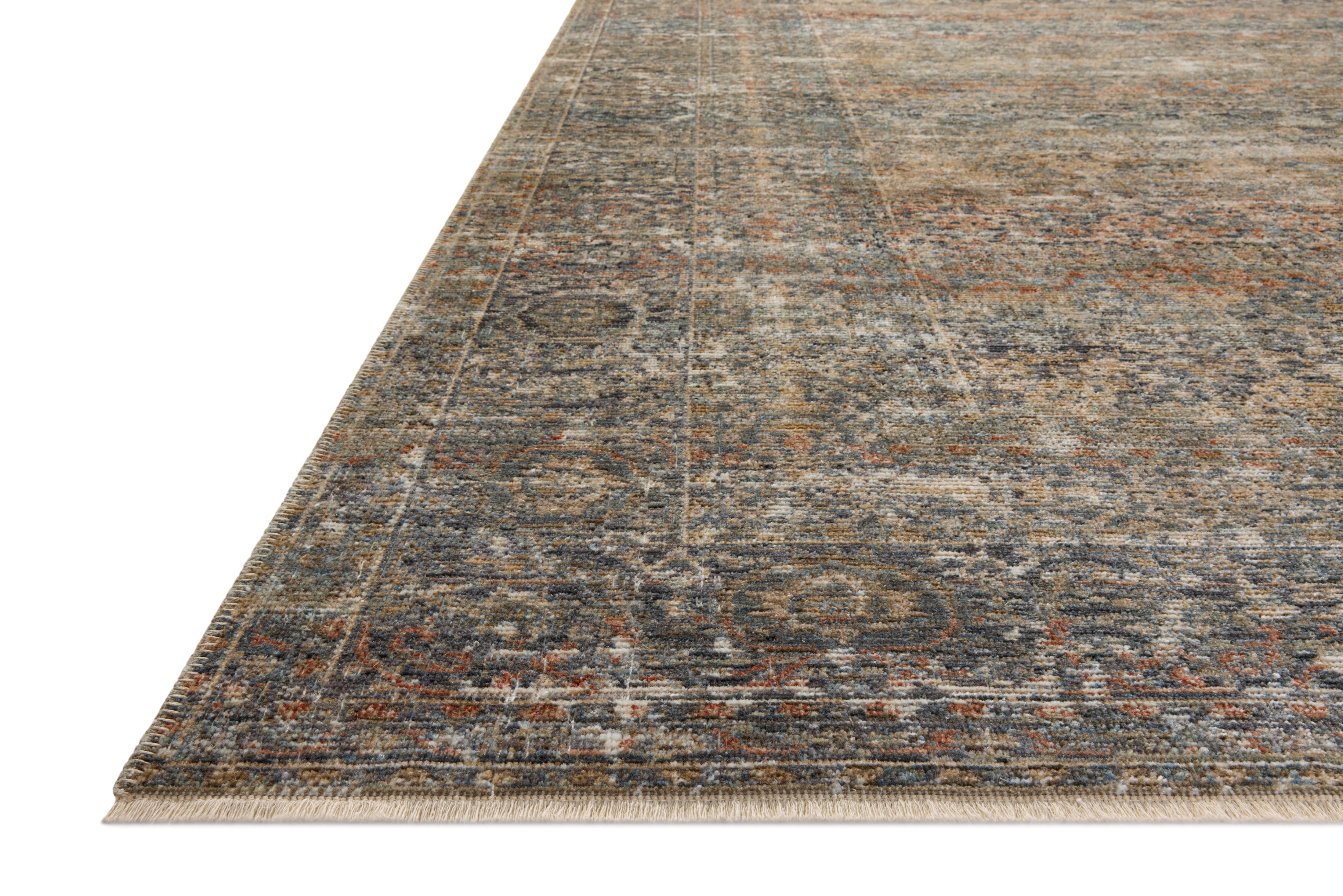 Loloi Heritage Midnight / Multi Square Rug RUGS - wool Loloi