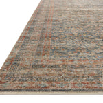 Loloi Heritage Blue / Rust Rug 0-RUGS-patterned Loloi