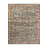 Loloi Heritage Blue / Rust Runner Rug RUGS - wool Loloi 2'5" x 8'