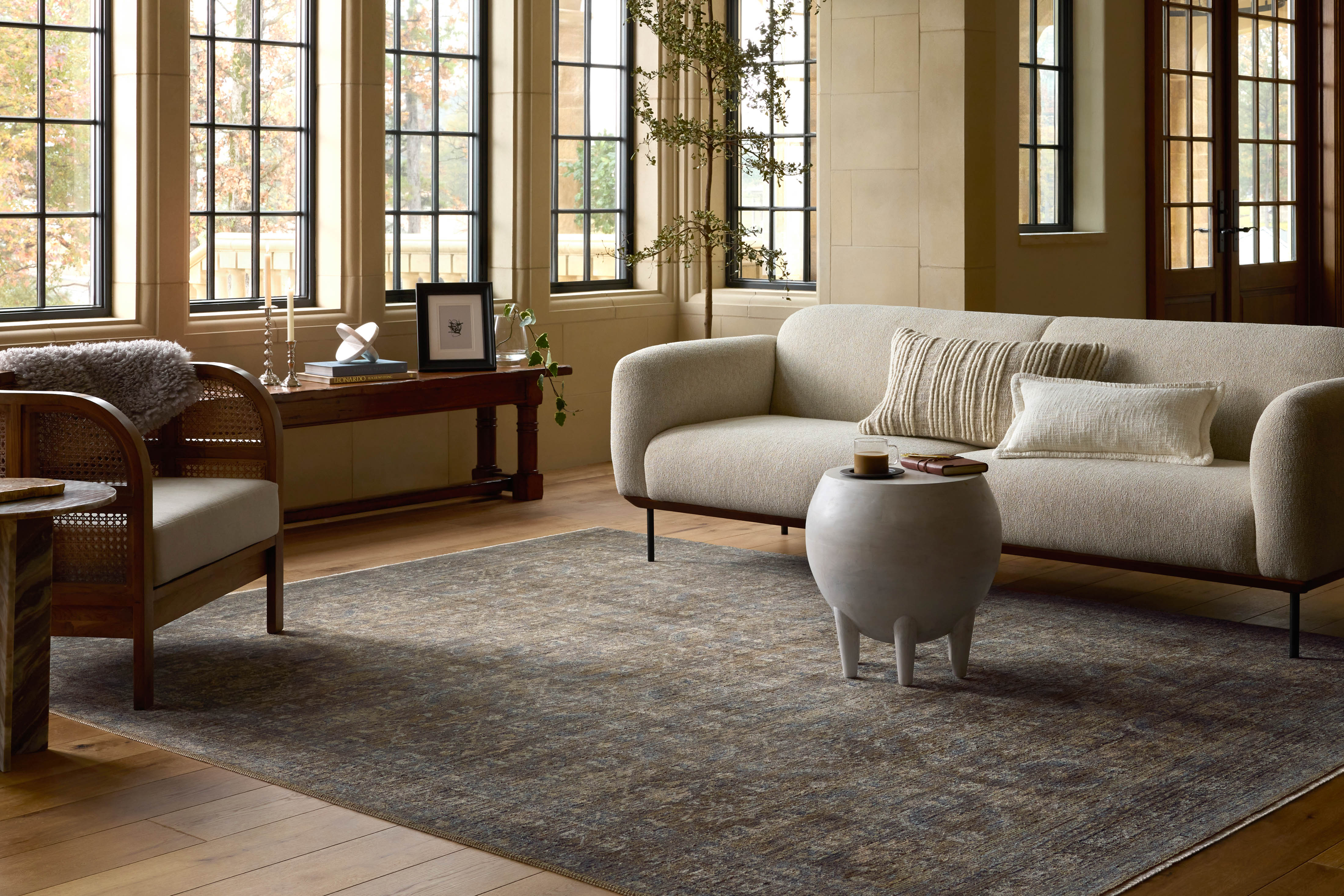Loloi Heritage Lagoon / Tobacco Rug 0-RUGS-patterned Loloi