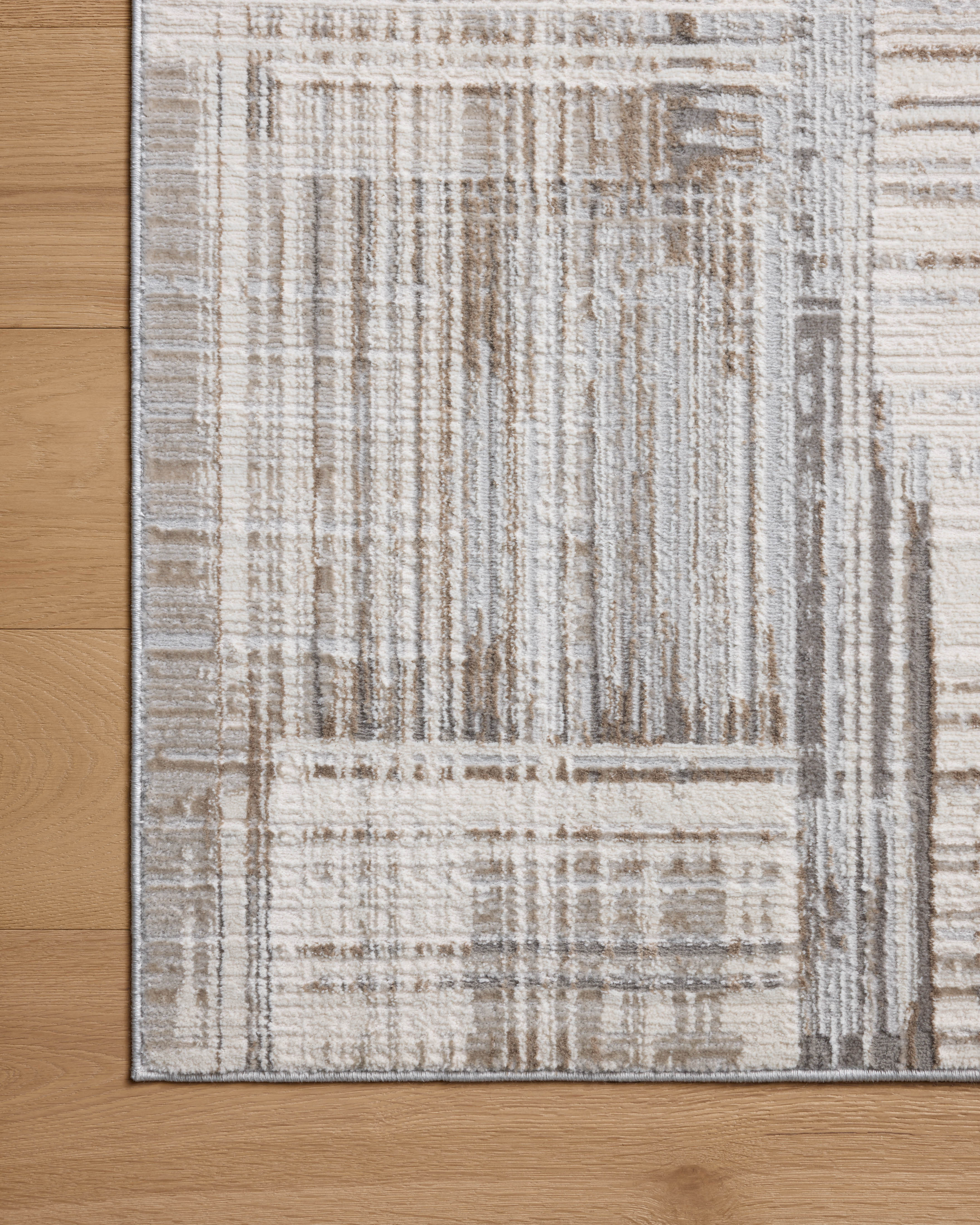 Loloi Hollis Pebble / Ivory Rug RUGS - synthetic Loloi