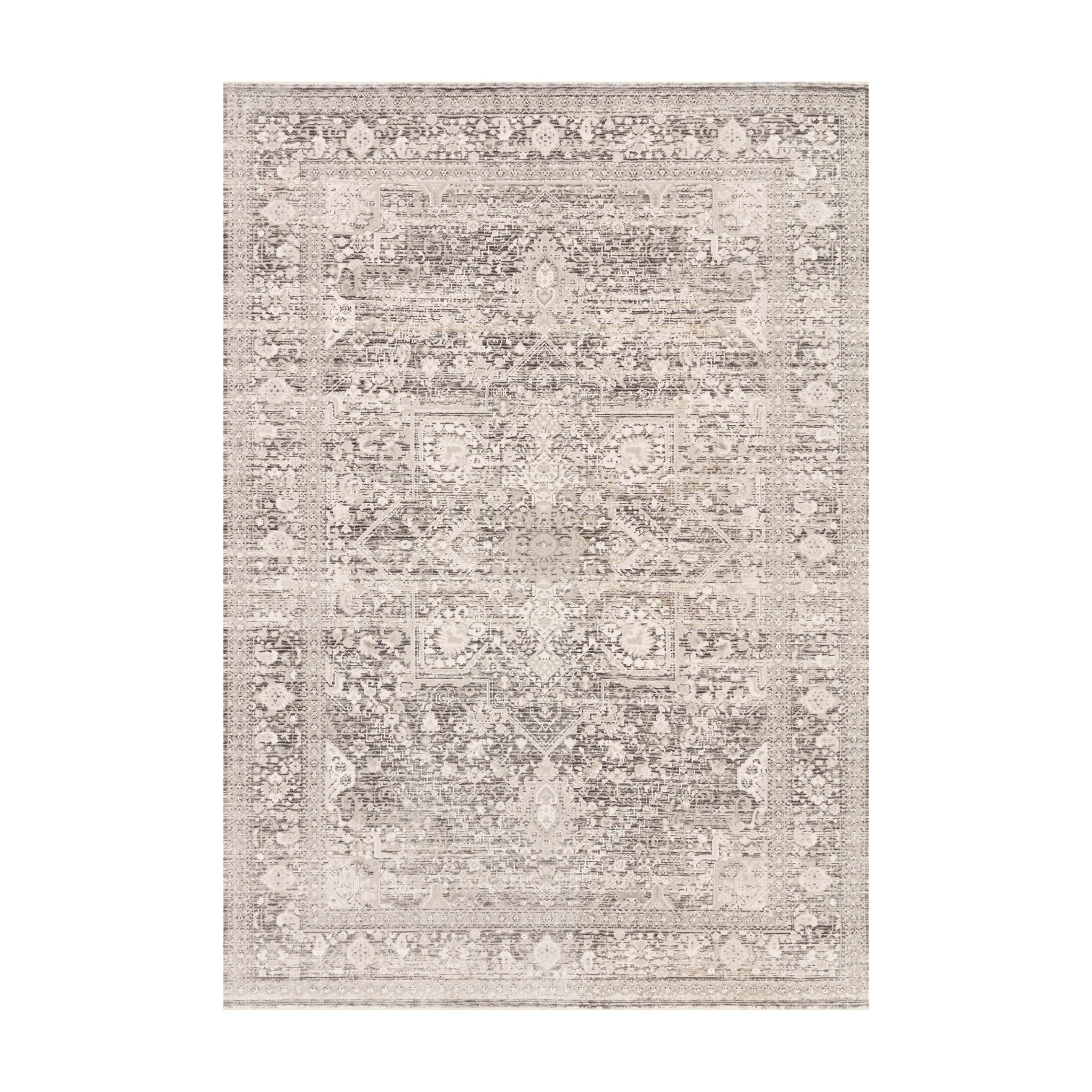 Loloi Homage Ivory / Grey Rug RUGS - synthetic Loloi 18" x 18"