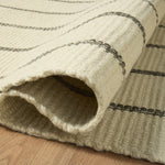Amber Lewis x Loloi Harlan Ivory / Charcoal Rug RUGS - wool Loloi