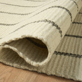 Amber Lewis x Loloi Harlan Ivory / Charcoal Rug RUGS - wool Loloi